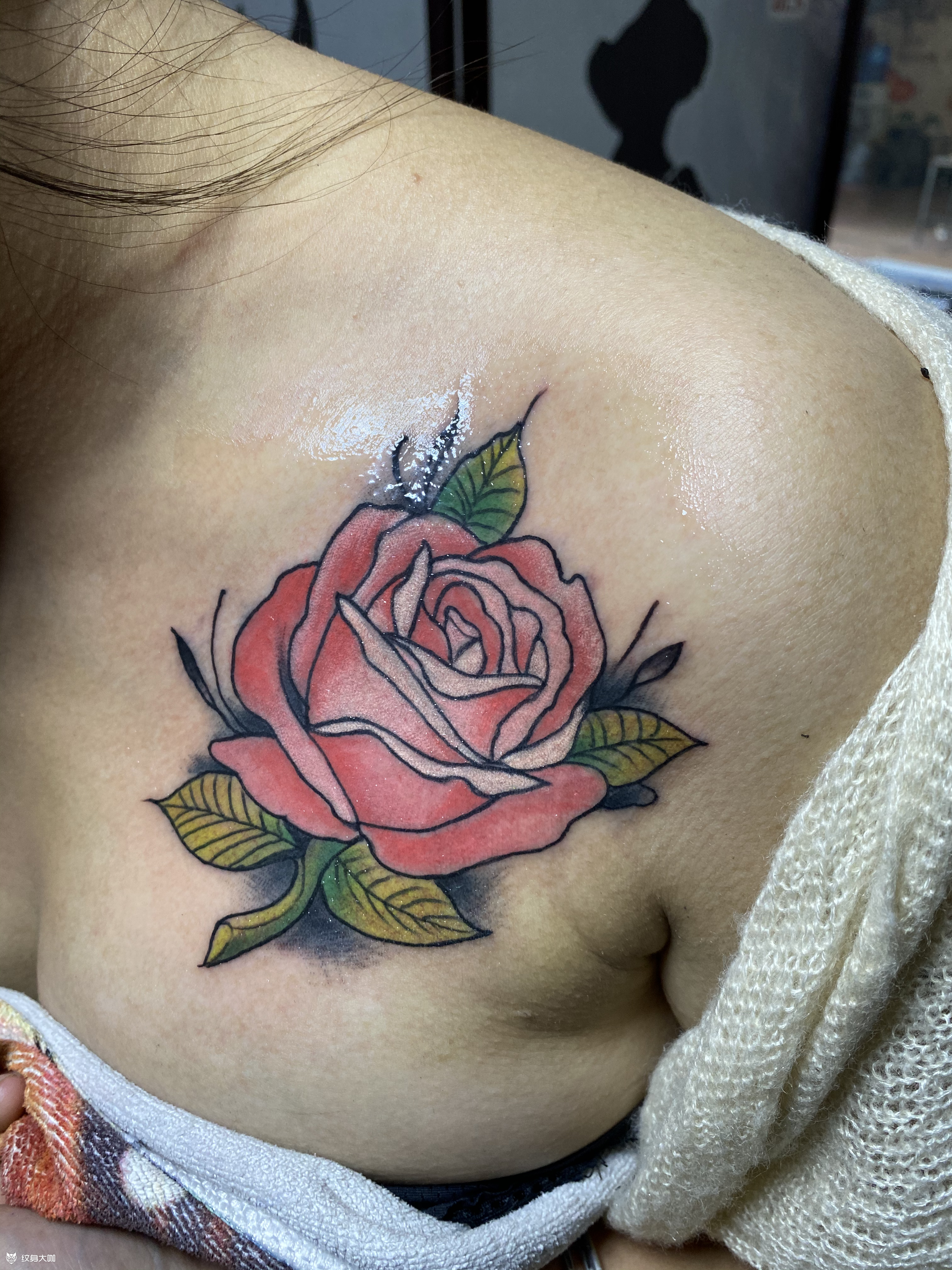 玫瑰_纹身图案手稿图片_崔汝意的纹身作品集