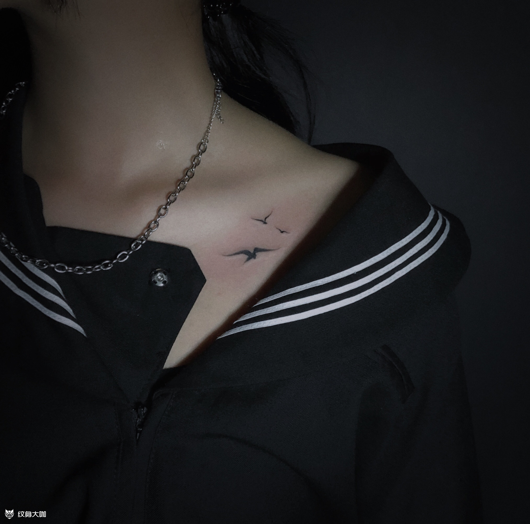 飞鸟_纹身图案手稿图片_新昌守夜人(嵊州)的纹身作品集