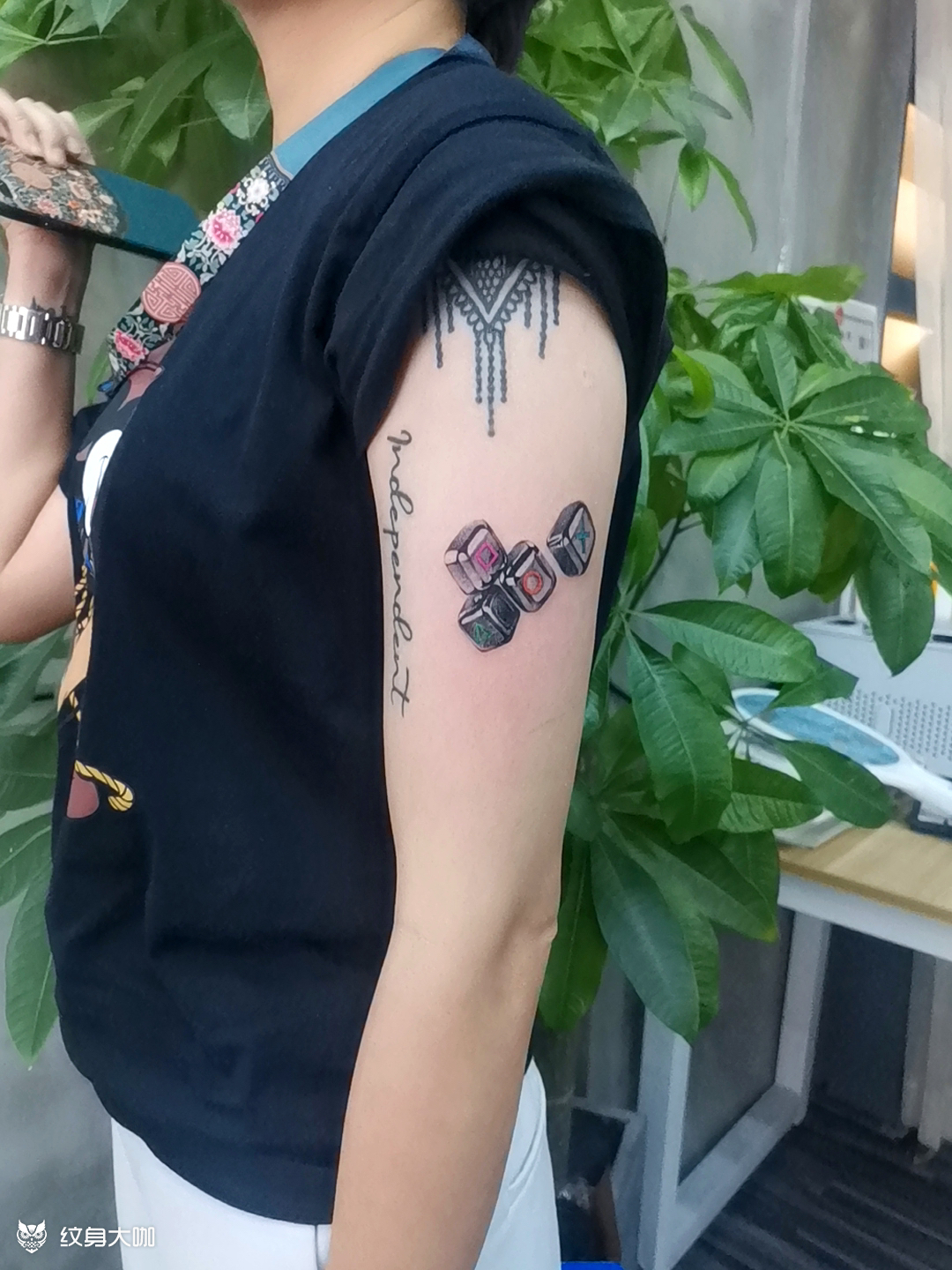 骰子_纹身图案手稿图片_tai-tattoo的纹身作品集