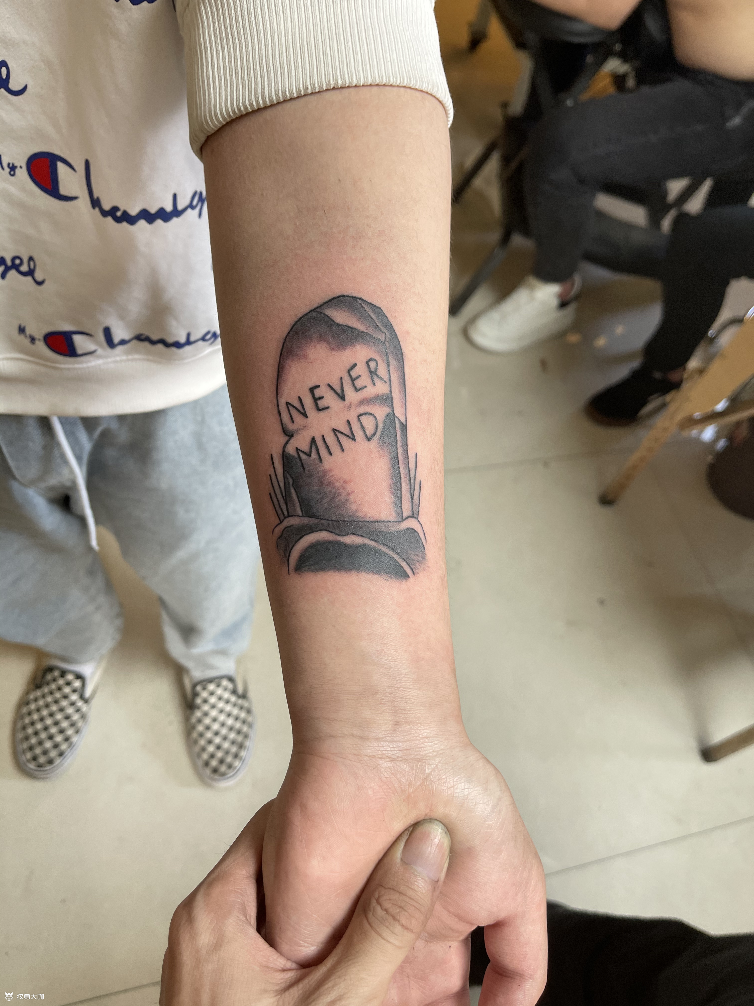 墓碑_纹身图案手稿图片_阿龙的纹身作品集