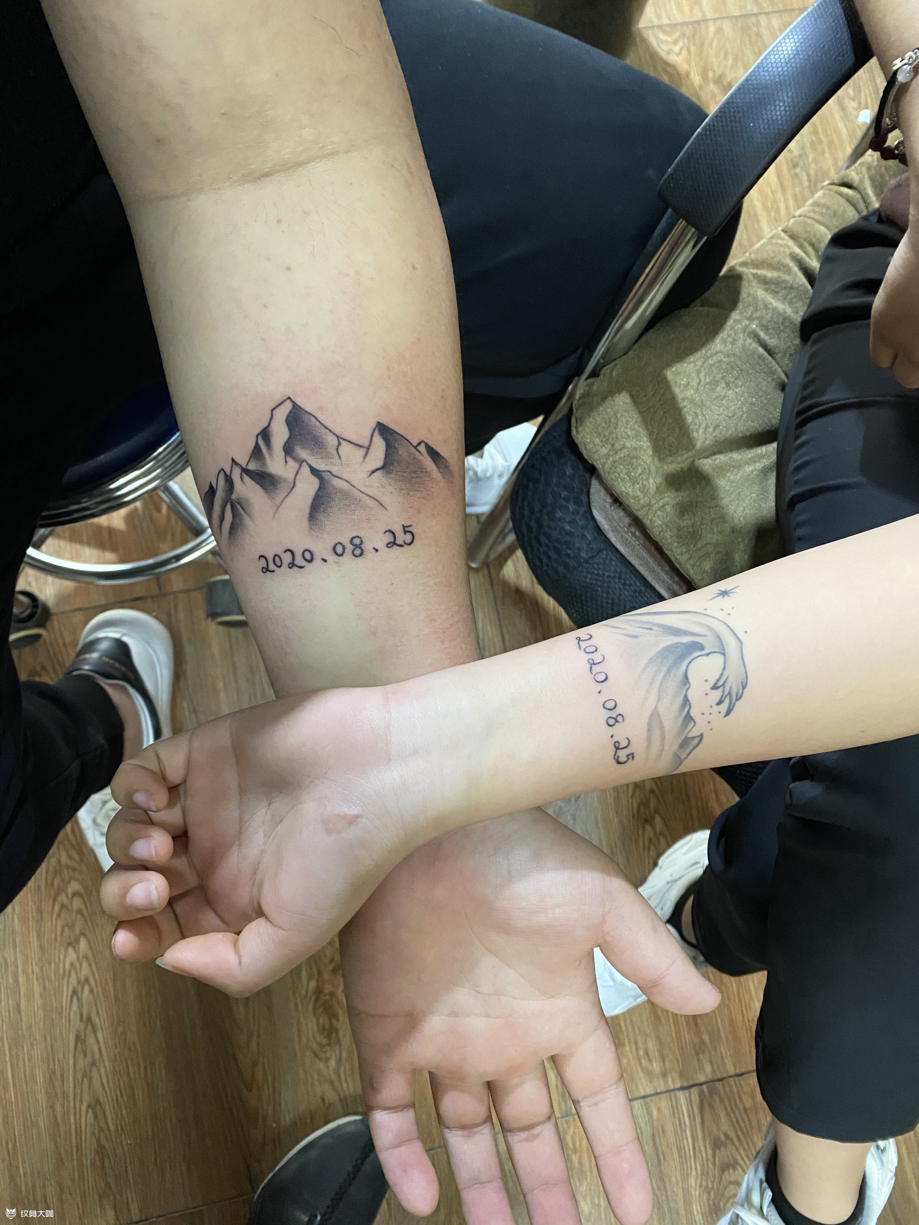 海誓山盟_纹身图案手稿图片_张朋朋的纹身作品集