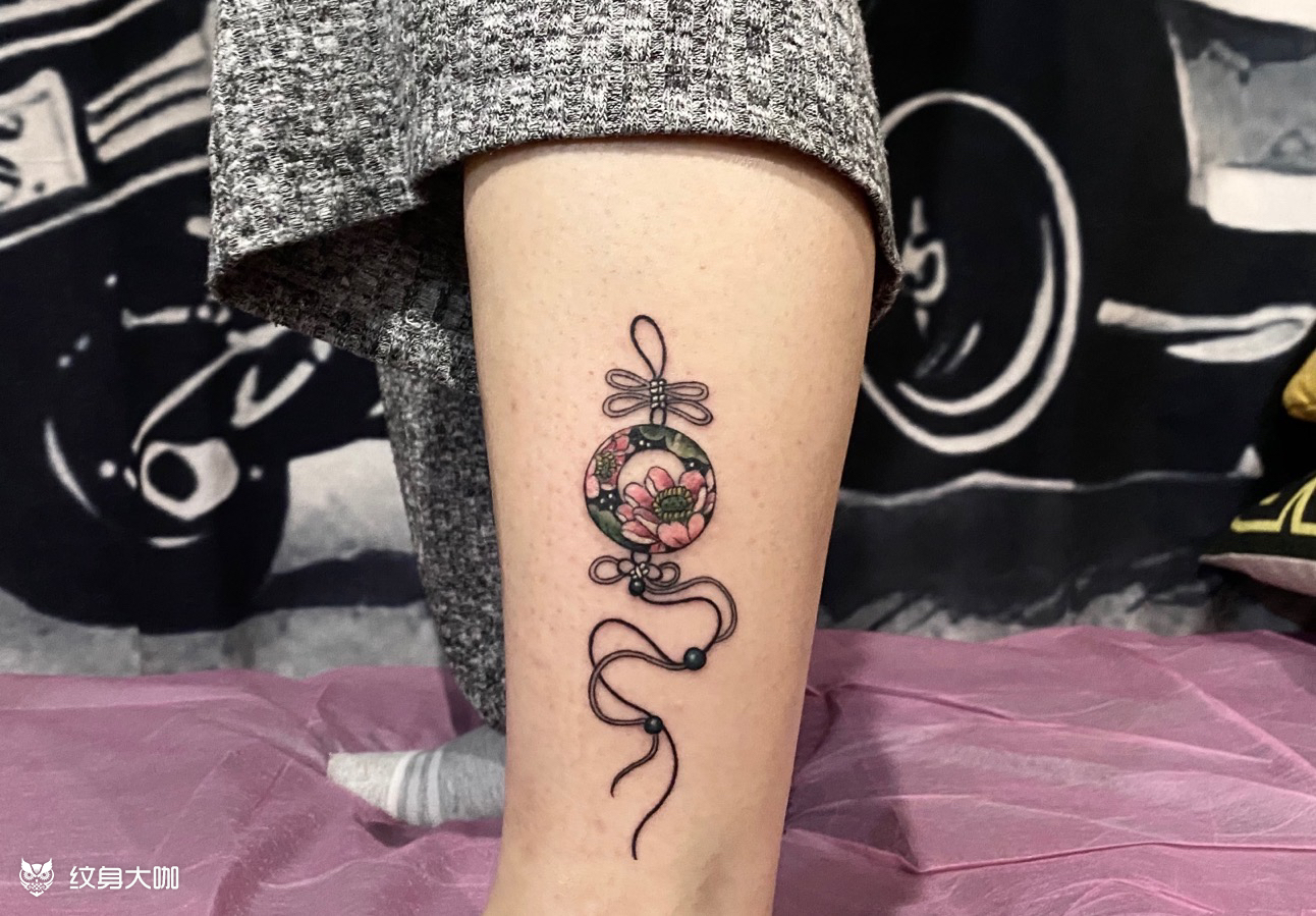 中国风玉佩_纹身图案手稿图片_句多的纹身作品集