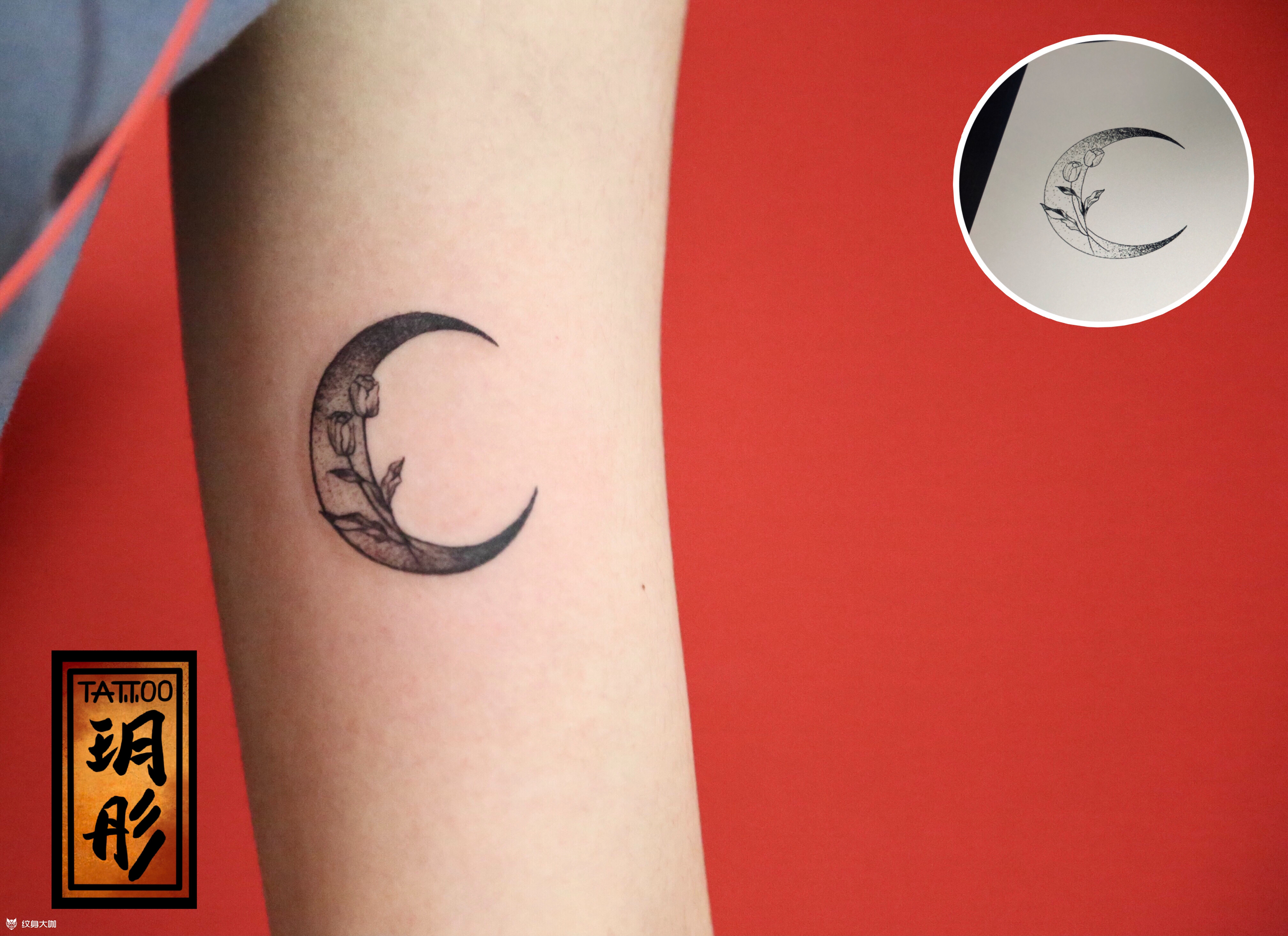 定制清新小纹身_纹身图案手稿图片_玥彤学姐mmm的纹身作品集