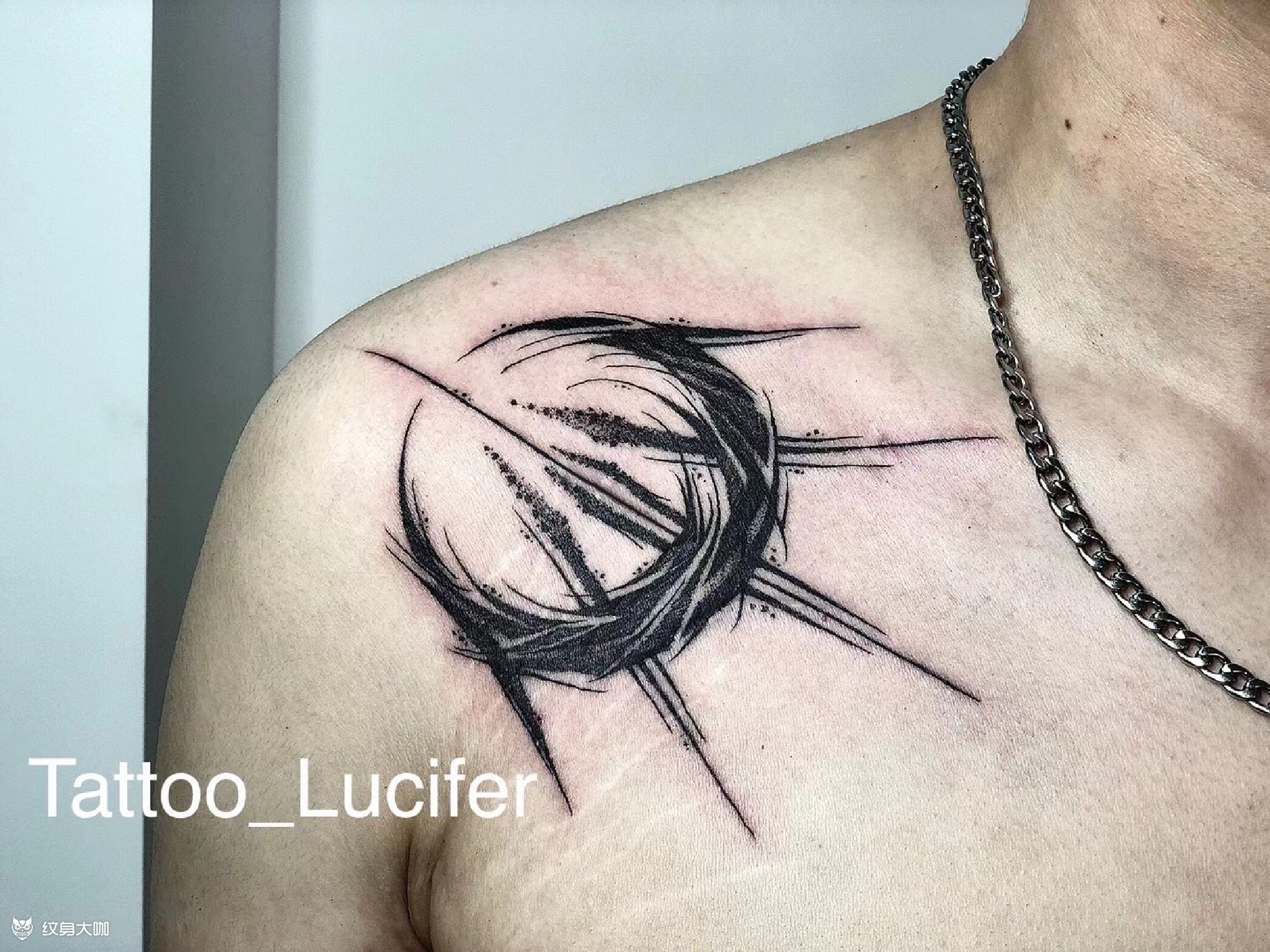 暗黑月亮_纹身图案手稿图片_ink_白泽的纹身作品集