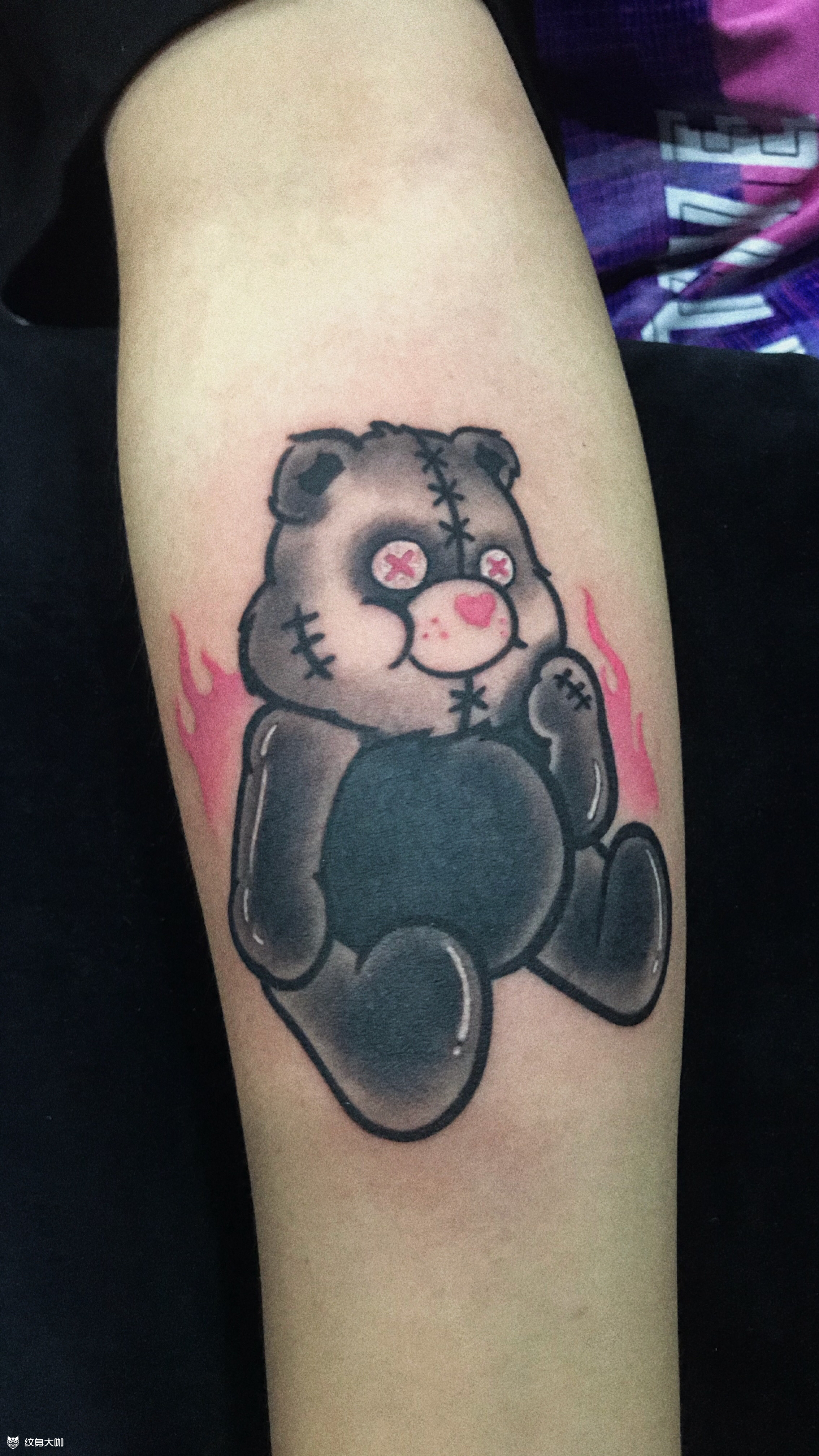 熊_纹身图案手稿图片_大轩的纹身作品集