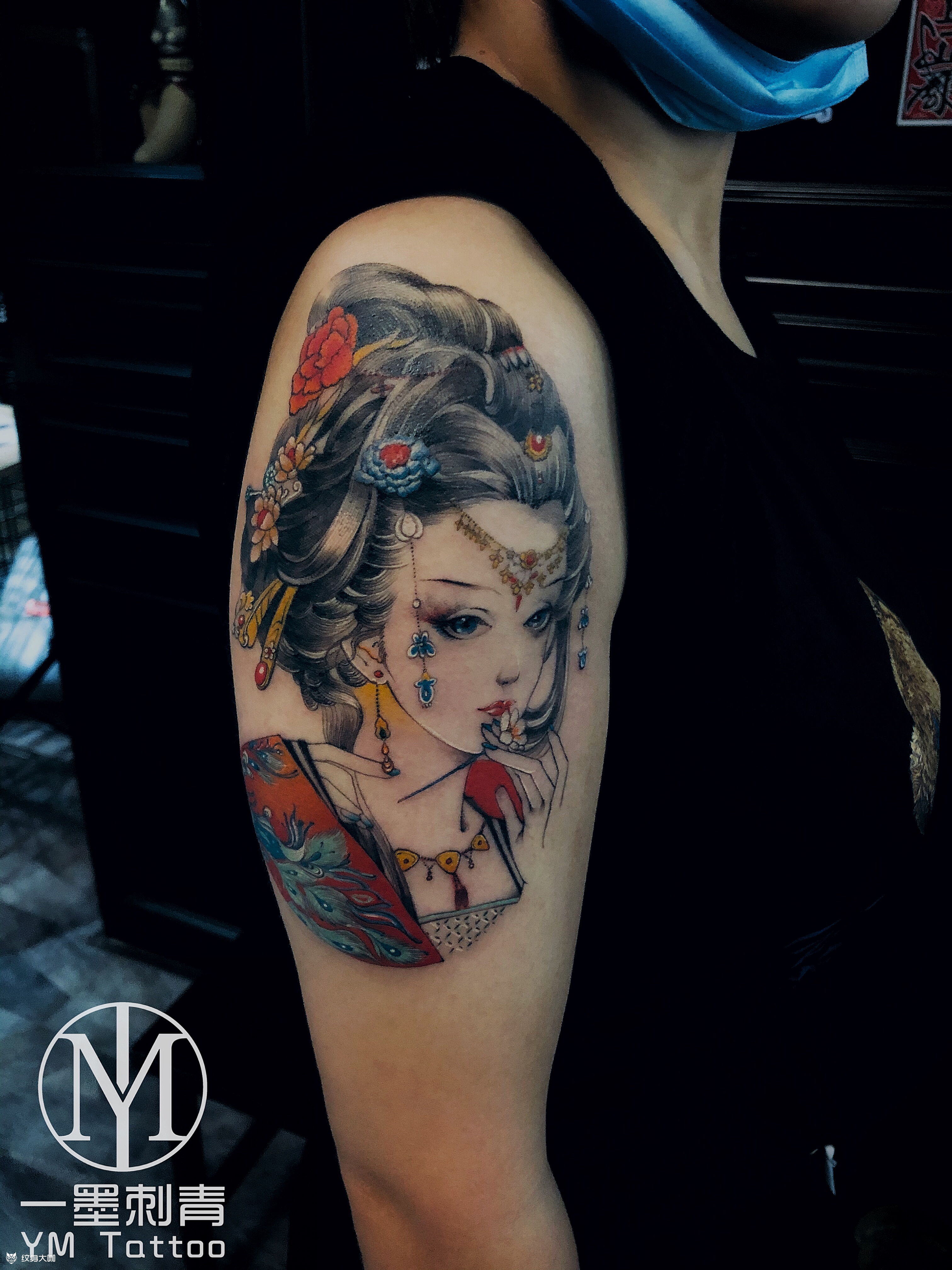 艺伎_纹身图案手稿图片_一诺的纹身作品集