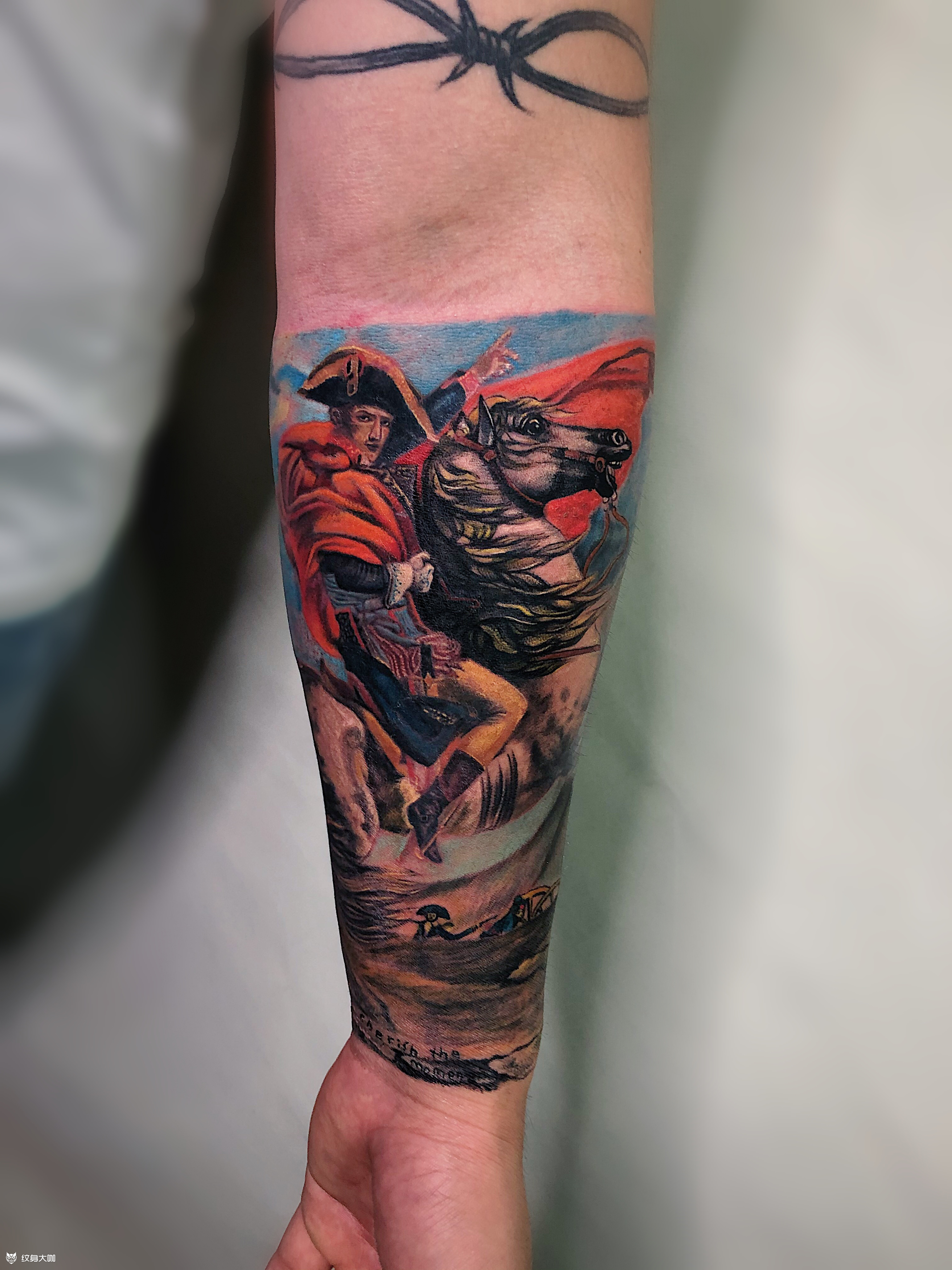 拿破仑_纹身图案手稿图片_问墨的纹身作品集