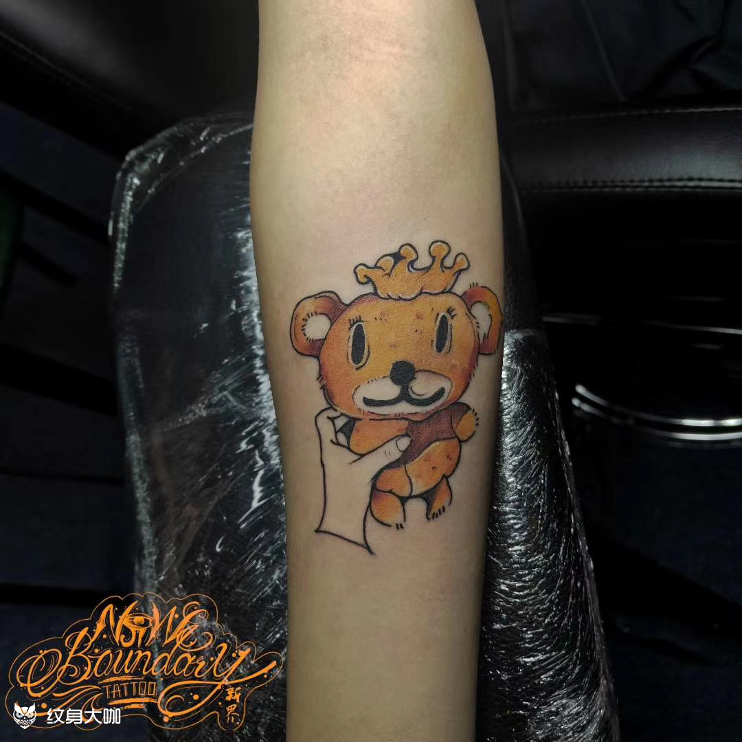 布偶熊_纹身图案手稿图片_大柱 的纹身作品集