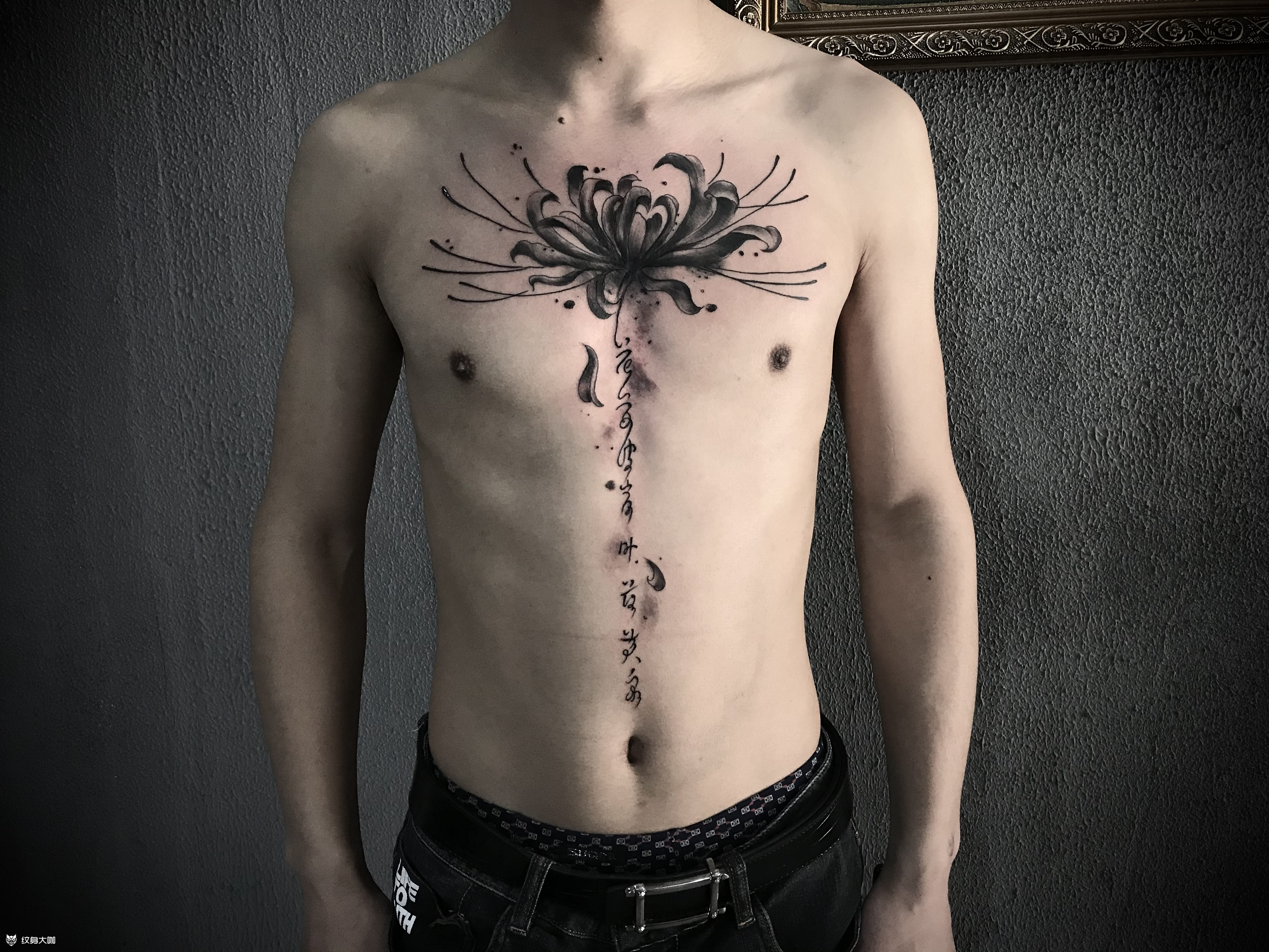 彼岸花_纹身图案手稿图片_陆标的纹身作品集