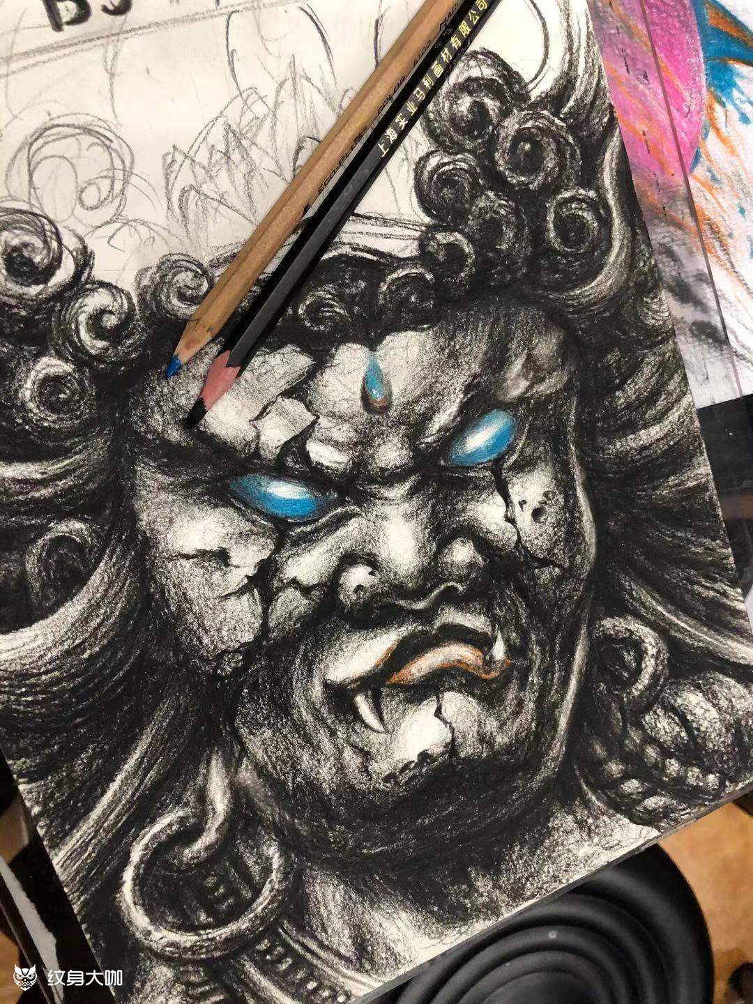 不懂冥王_纹身图案手稿图片_自由的纹身作品集