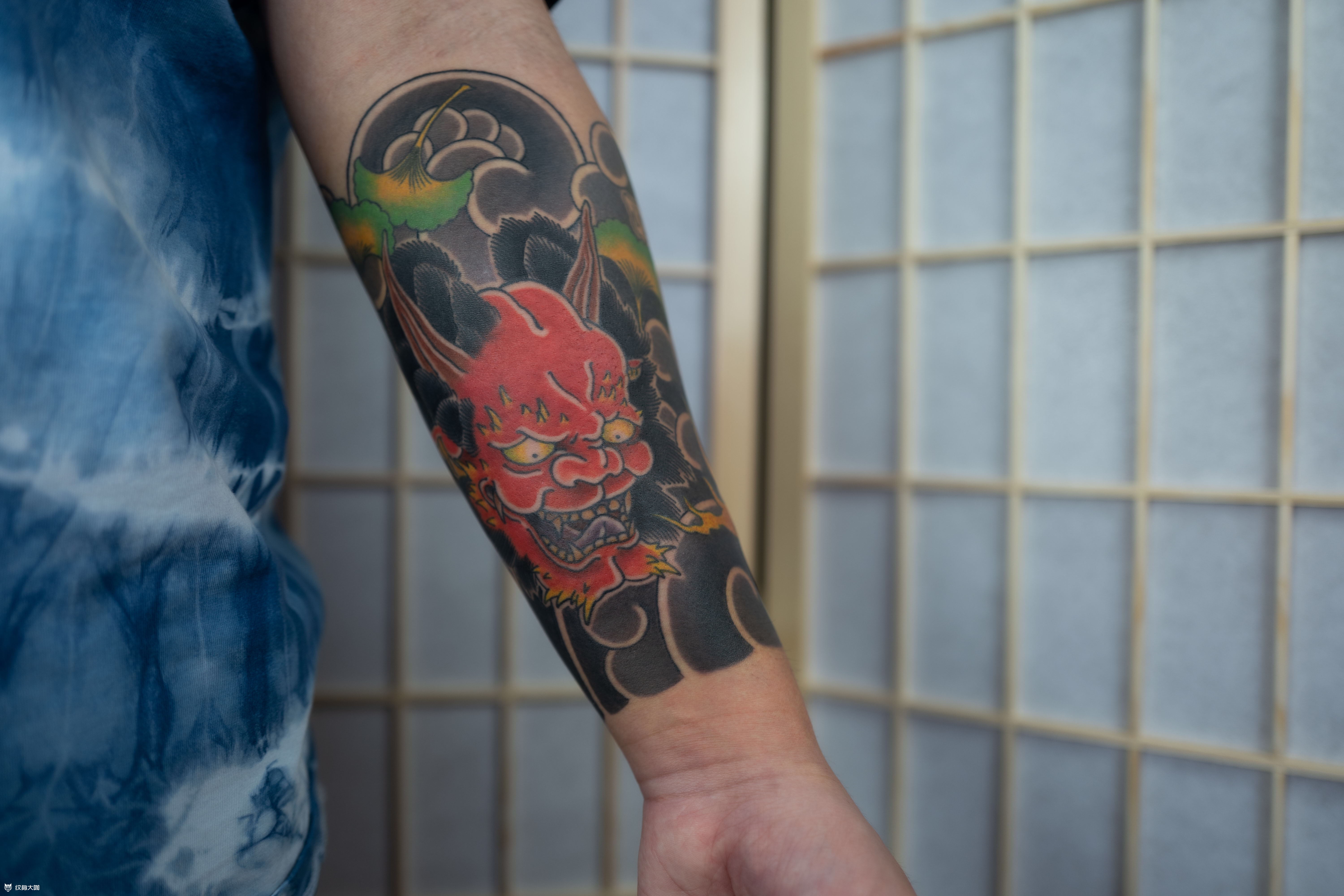 酒吞童子_纹身图案手稿图片_雕叁寿的纹身作品集