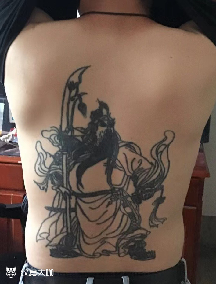 遮盖关公_纹身图案手稿图片_闫祥森的纹身作品集