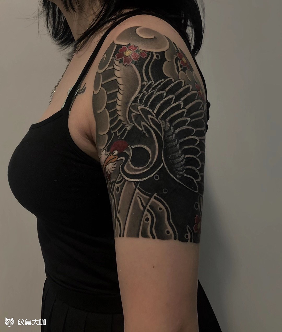 遮盖大臂接小半背纹身之前不敢_纹身吧社区 - 纹身大咖