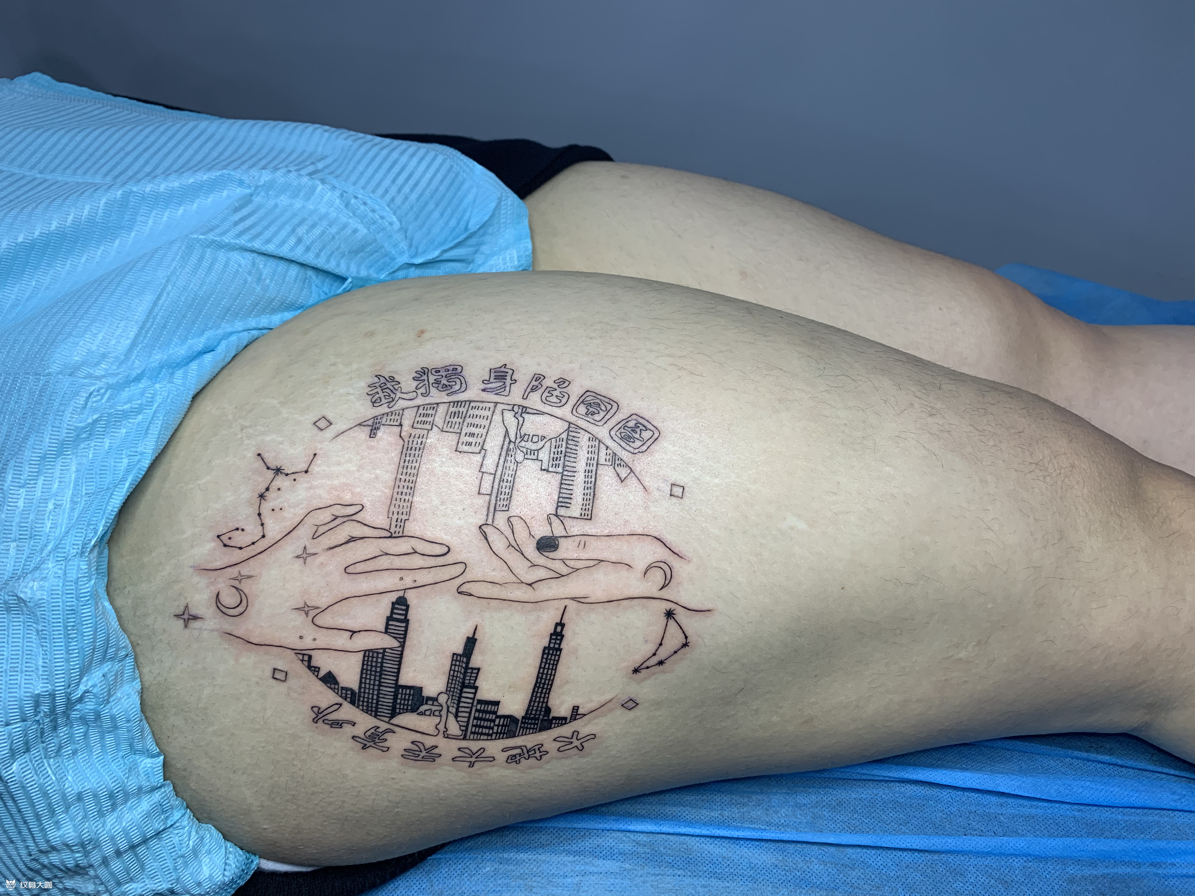 纪念逝去的亲人_纹身图案手稿图片_张健的纹身作品集