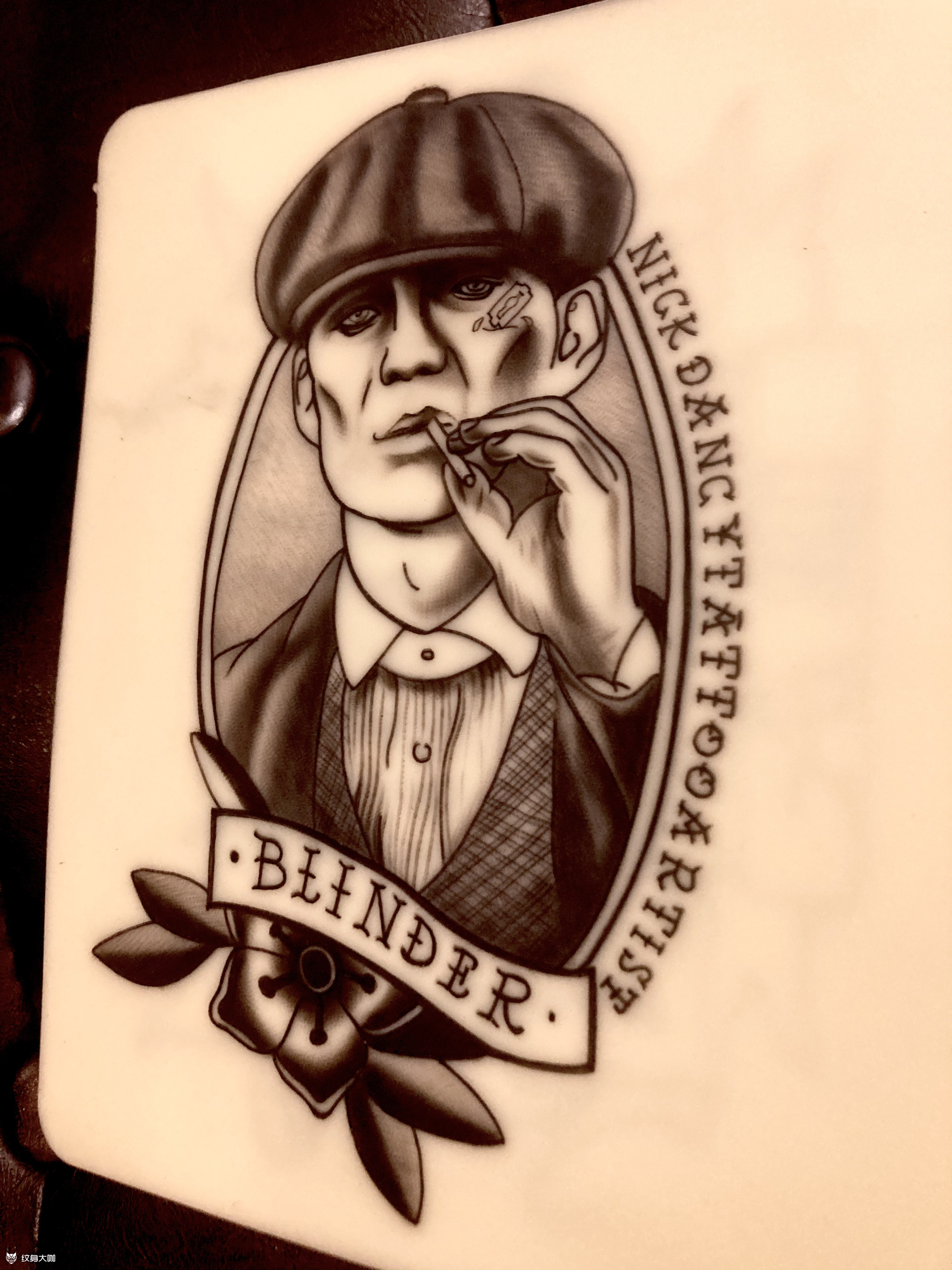 谢尔比_纹身图案手稿图片_皮特的纹身作品集