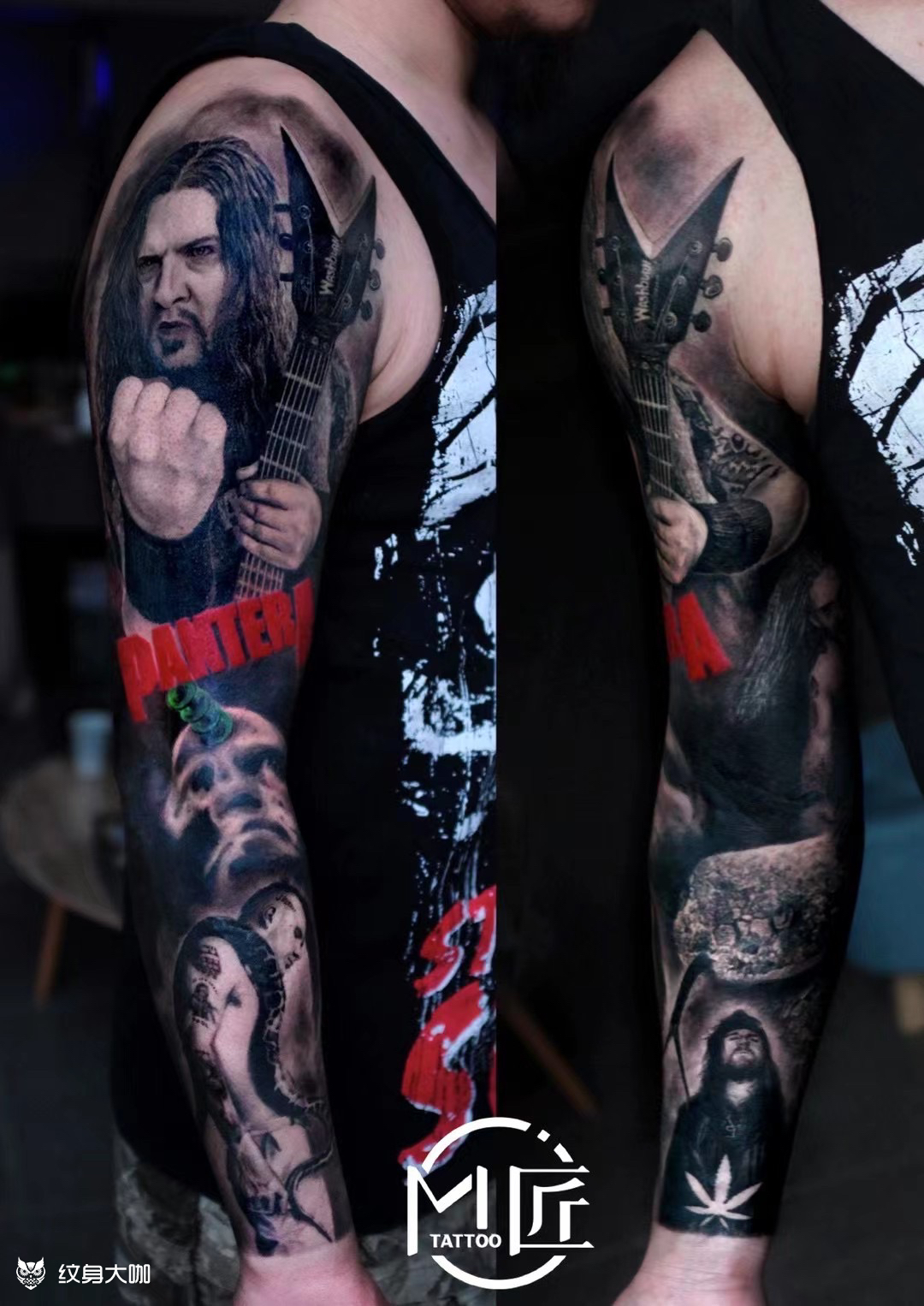 写实花臂_纹身图案手稿图片_mao的纹身作品集