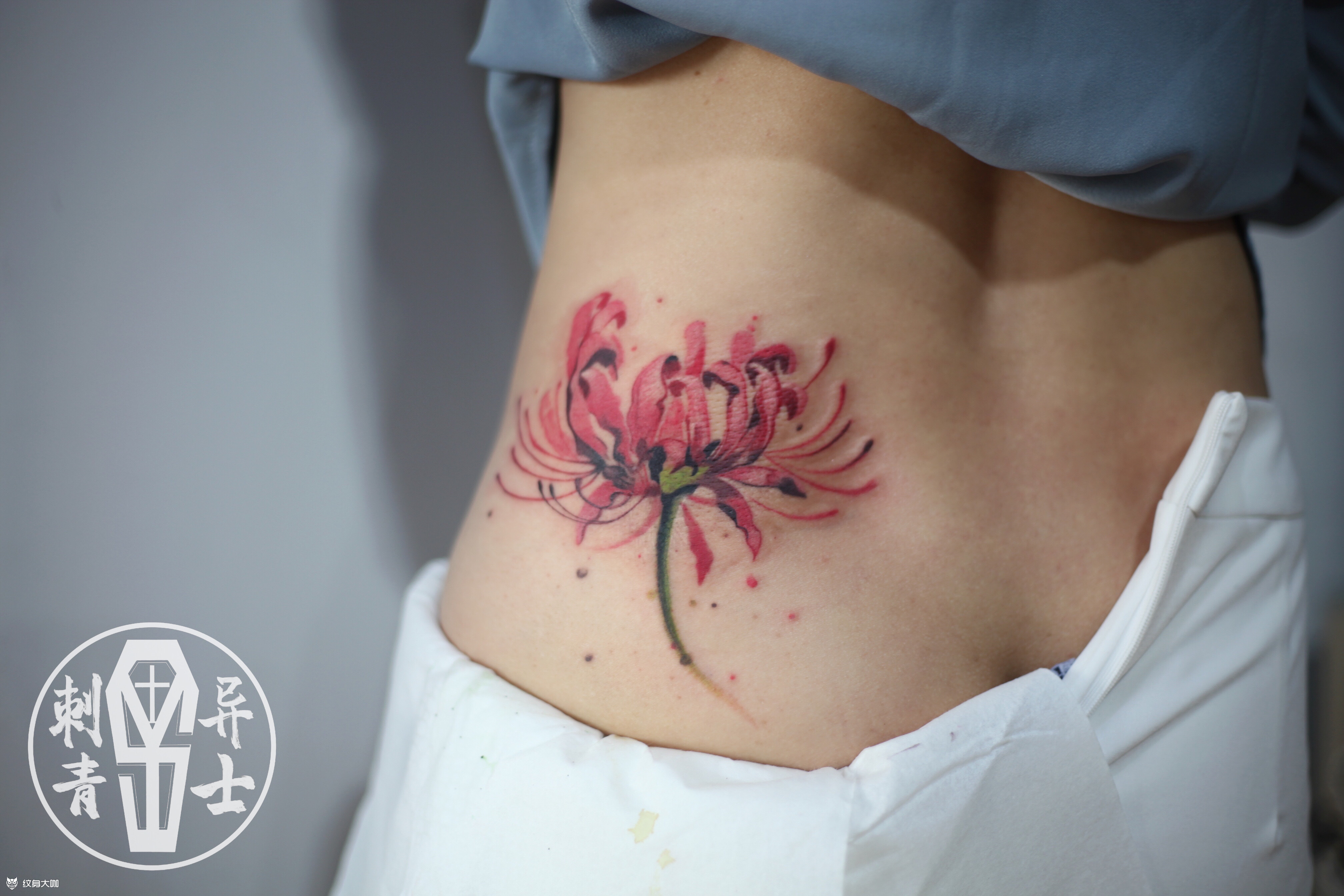 彼岸花_纹身图案手稿图片_winterd的纹身作品集