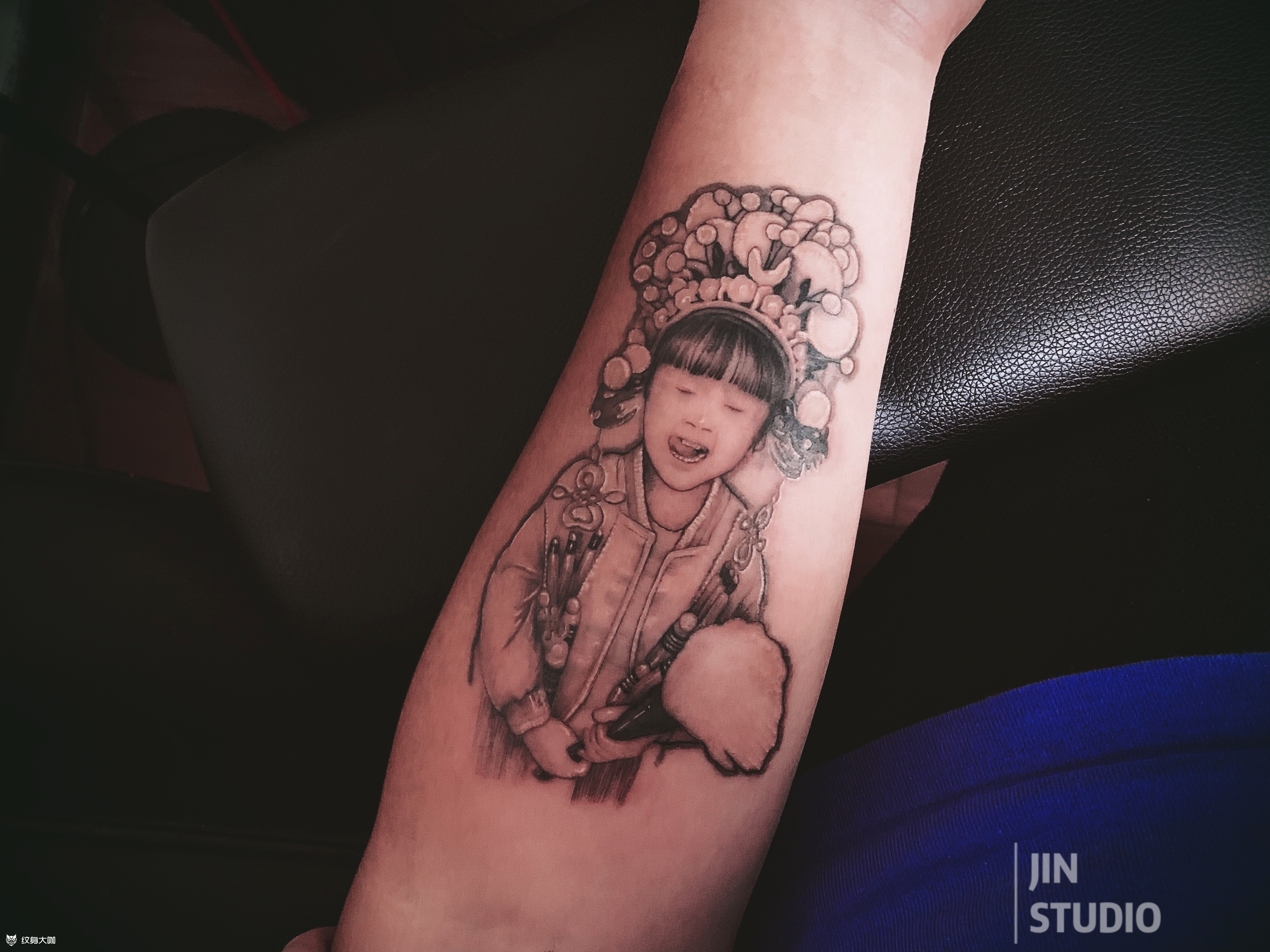「女儿纹身」_纹身图案手稿图片_庄锦煌的纹身作品集