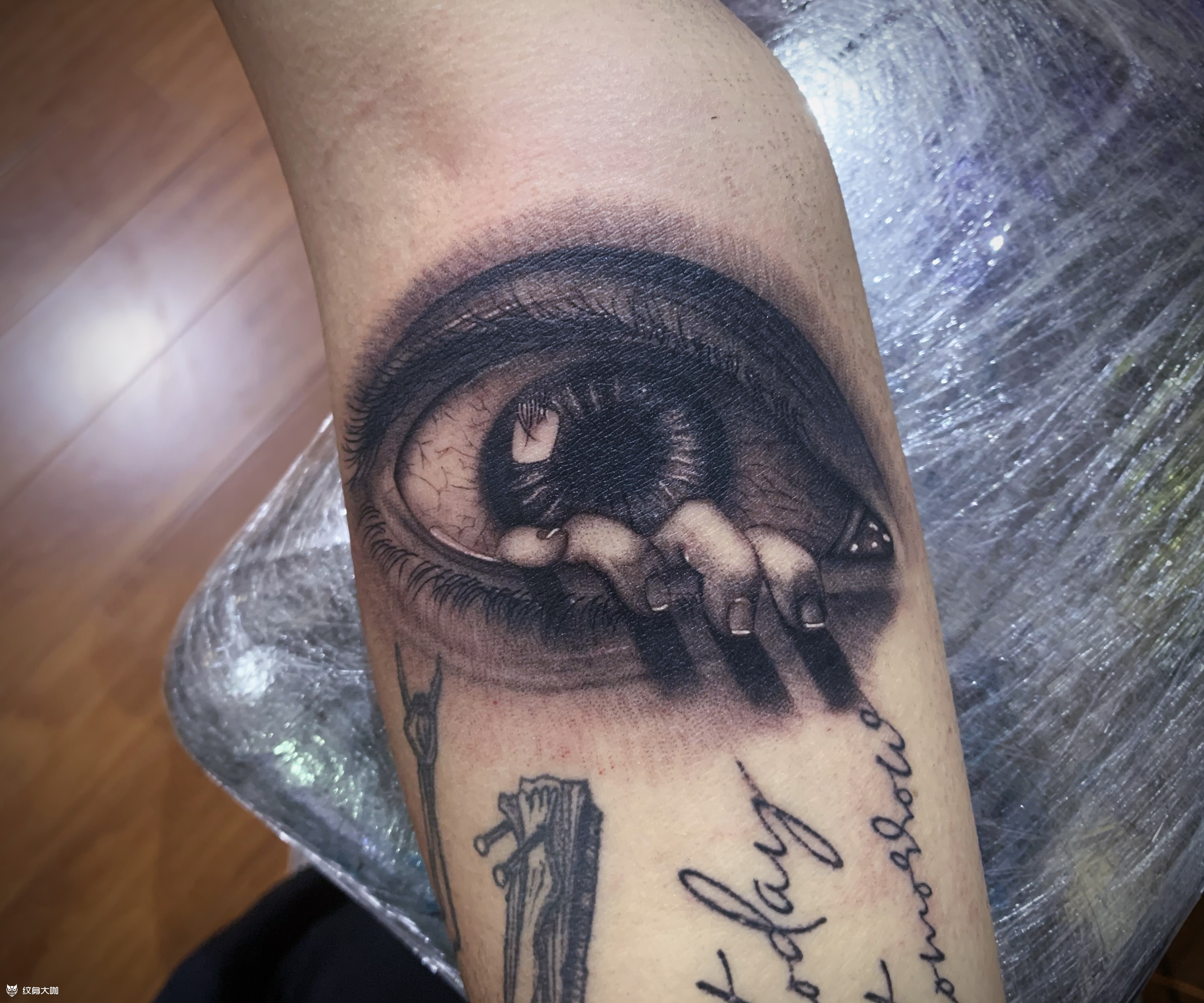 眼睛_纹身图案手稿图片_老蒋的纹身作品集