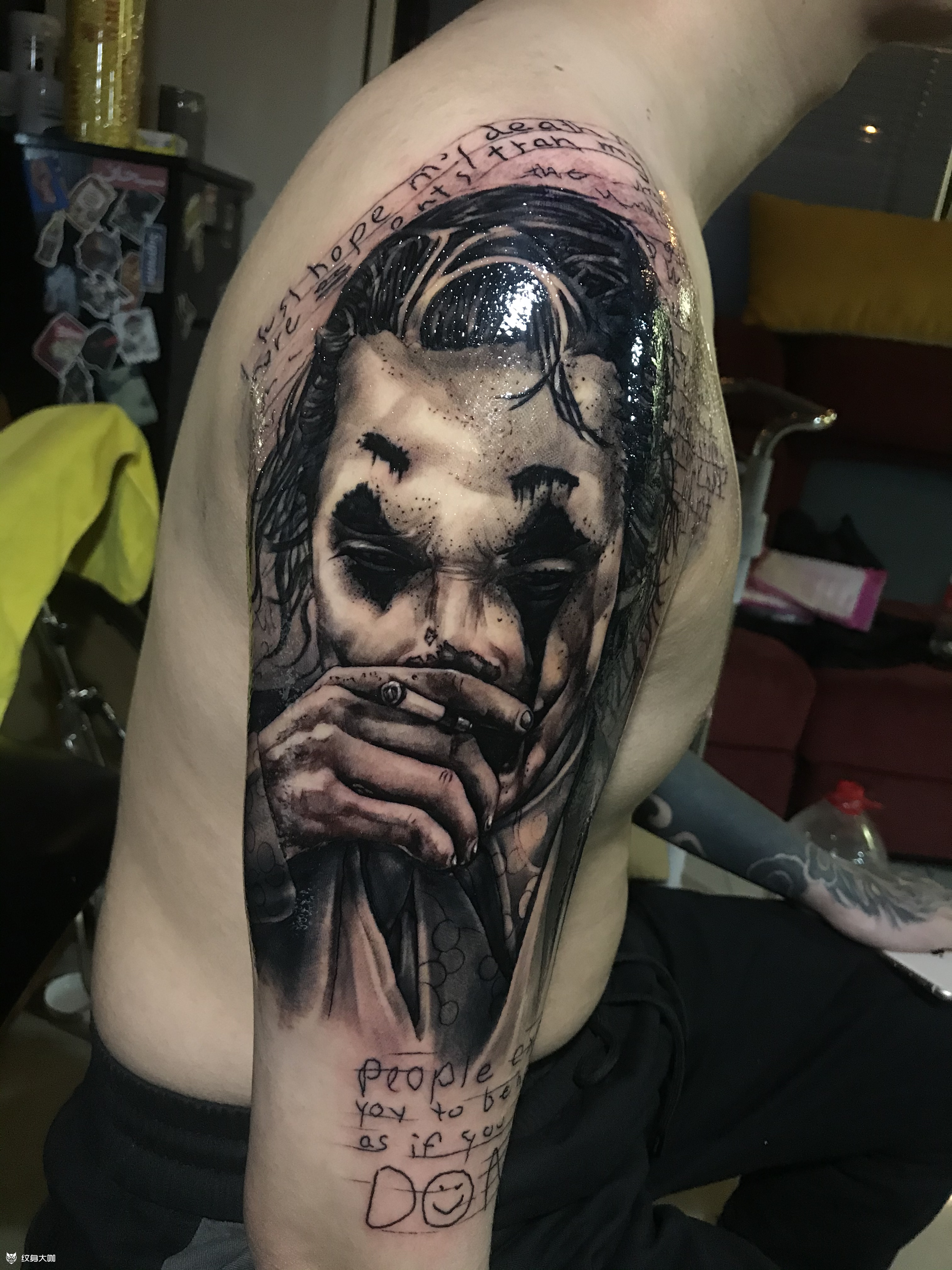 joker |_纹身图案手稿图片_杨帆的纹身作品集