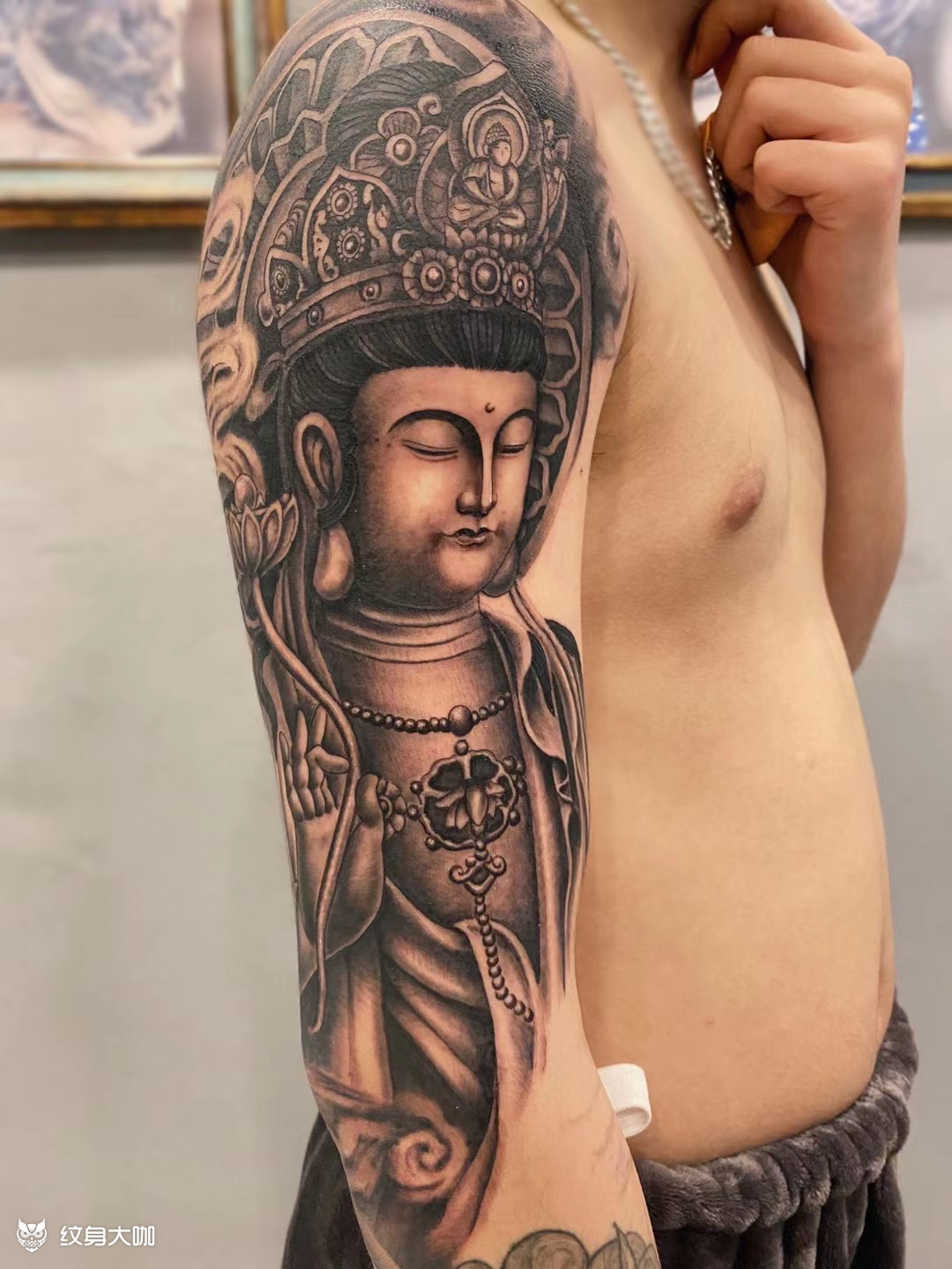 菩萨_纹身图案手稿图片_弘刺的纹身作品集