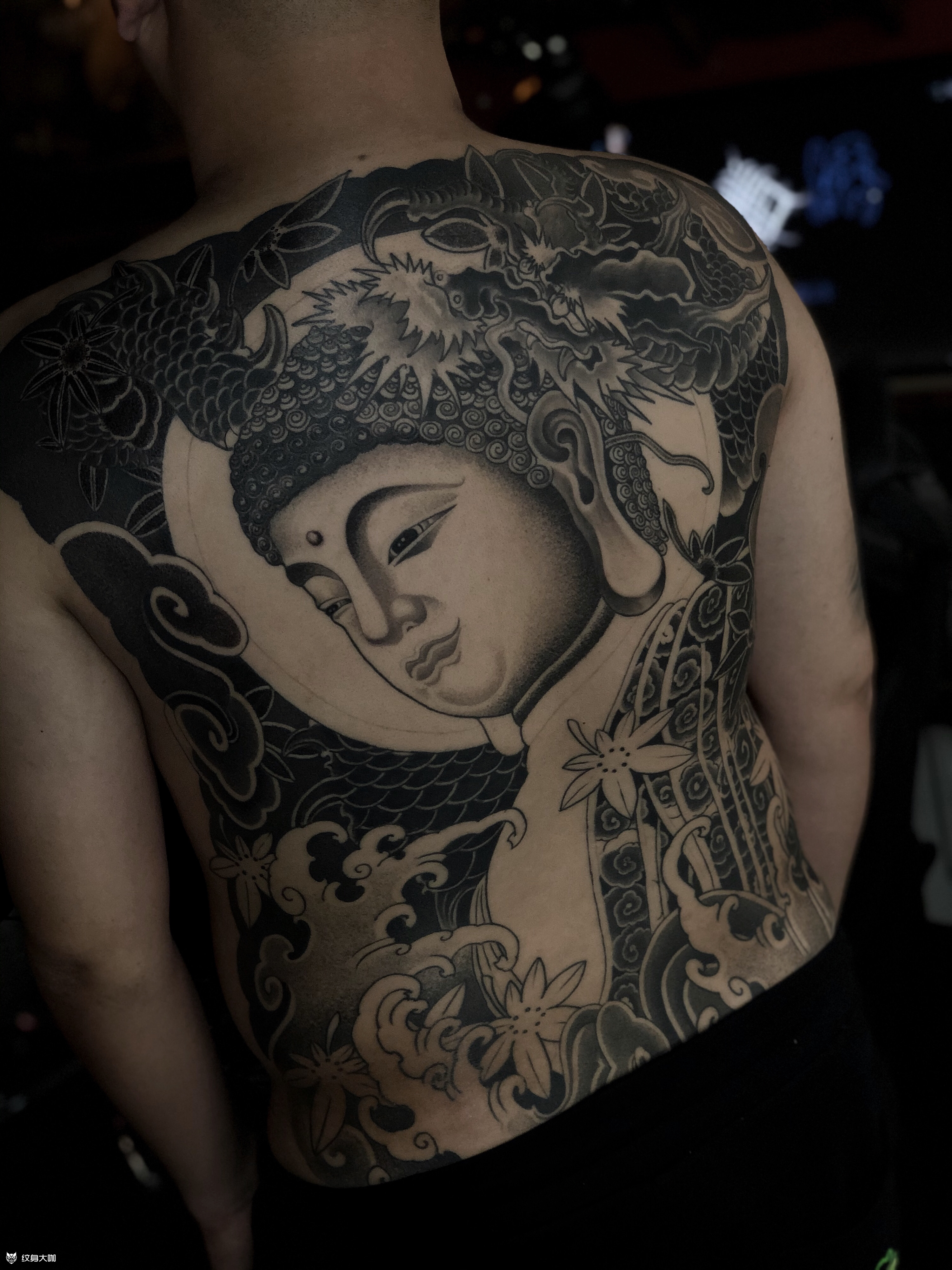 大日如来_纹身图案手稿图片_鬼绣03罗斌的纹身作品集