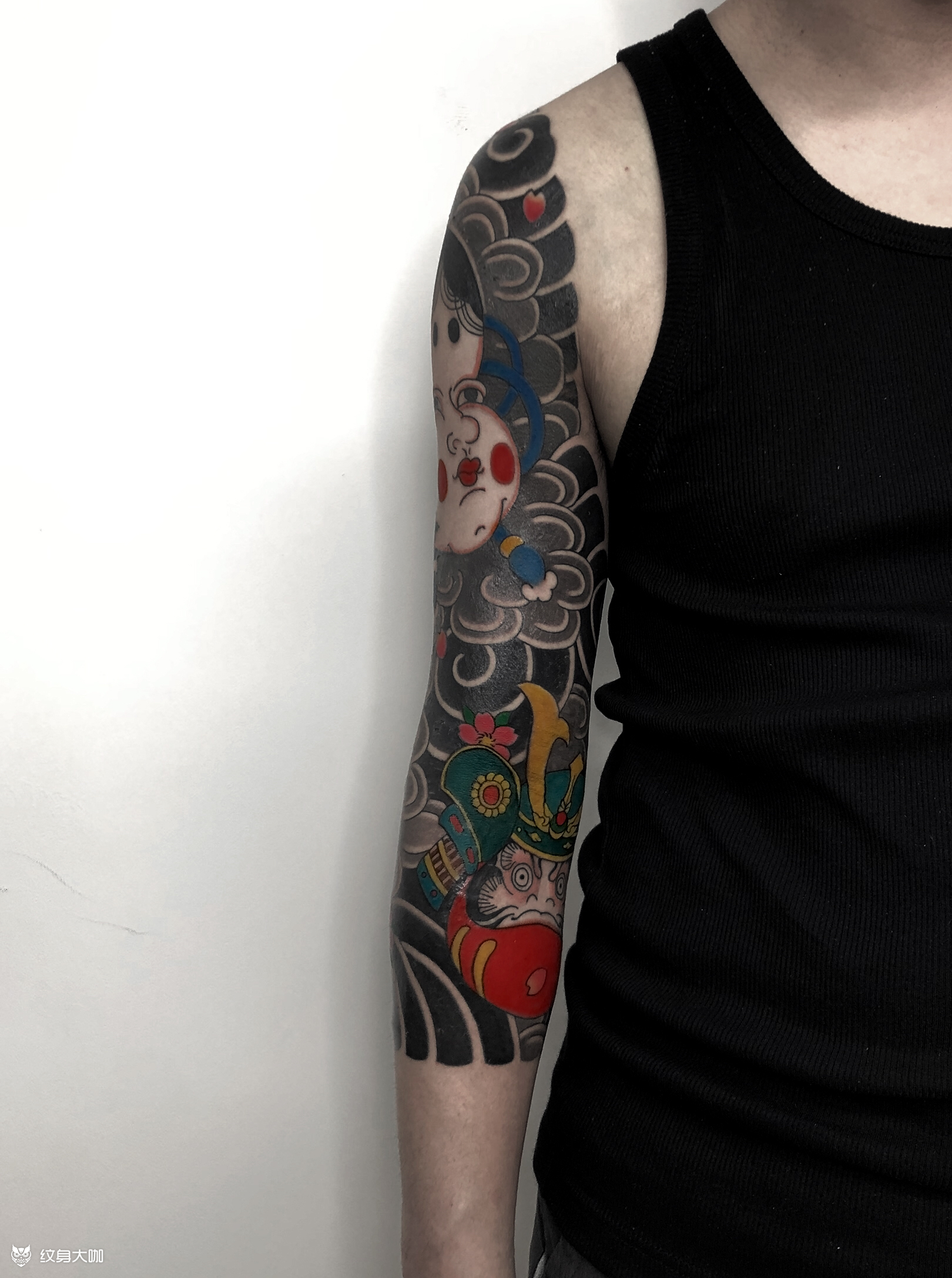 七分袖_纹身图案手稿图片_上山雕的纹身作品集