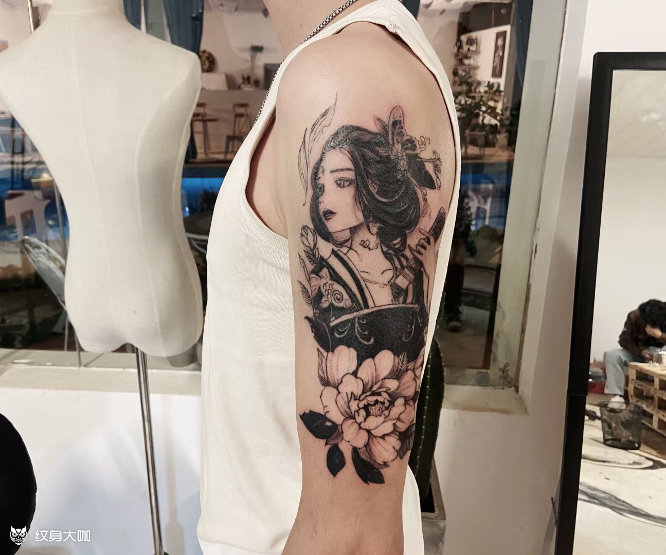 艺伎_纹身图案手稿图片_jump的纹身作品集