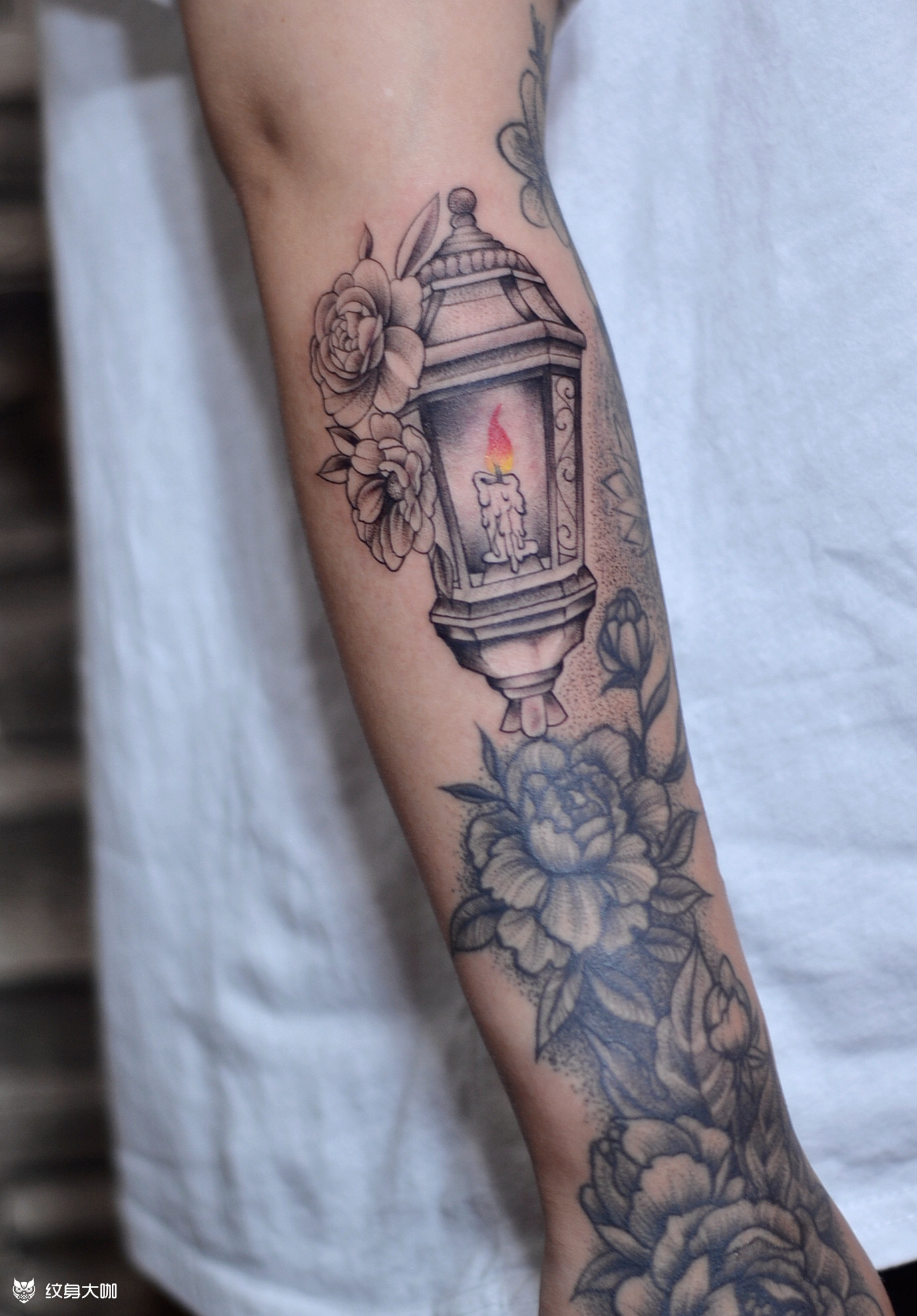 灯笼_纹身图案手稿图片_筱波的纹身作品集