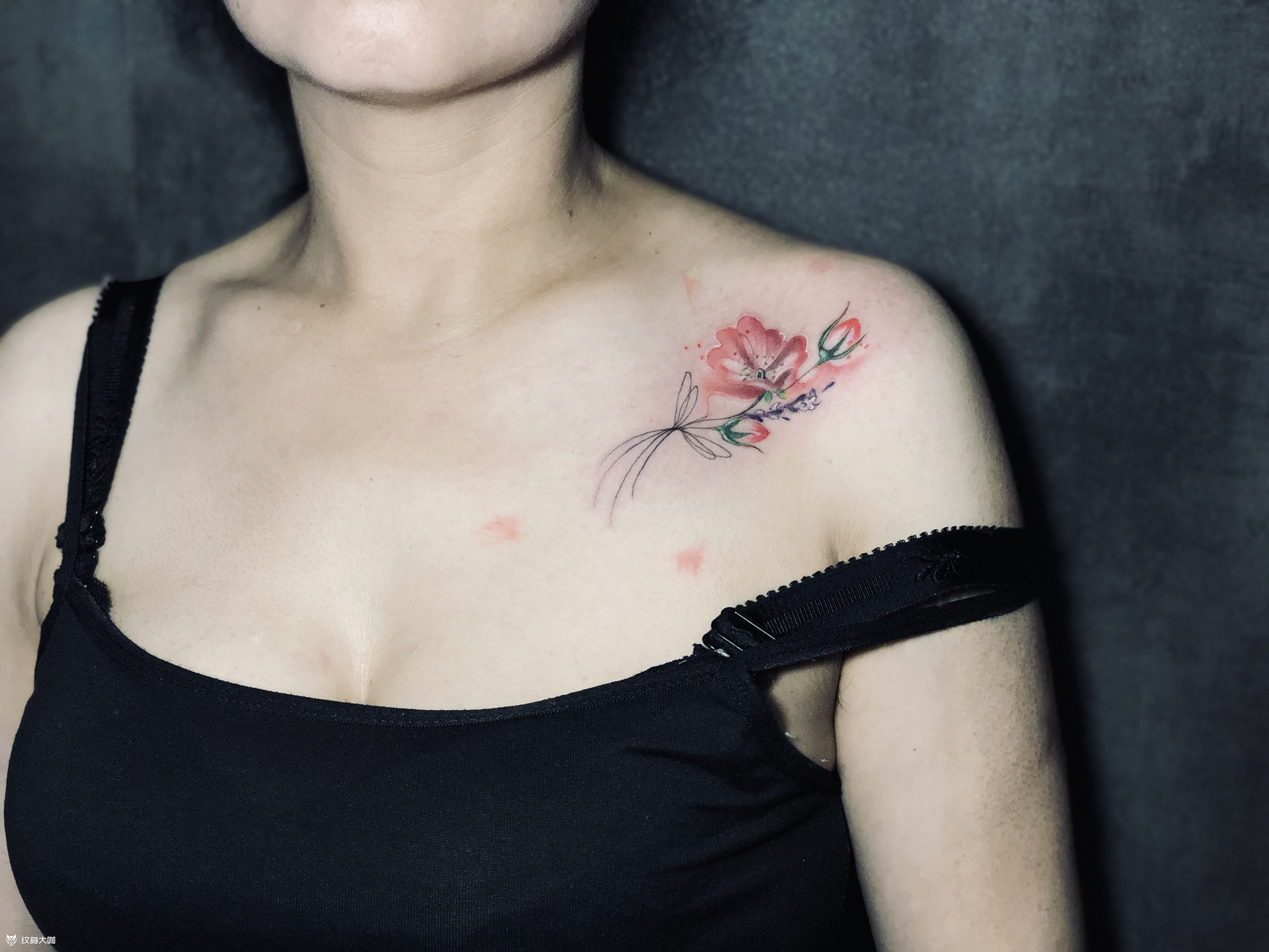 锁骨_纹身图案手稿图片_阿洋的纹身作品集