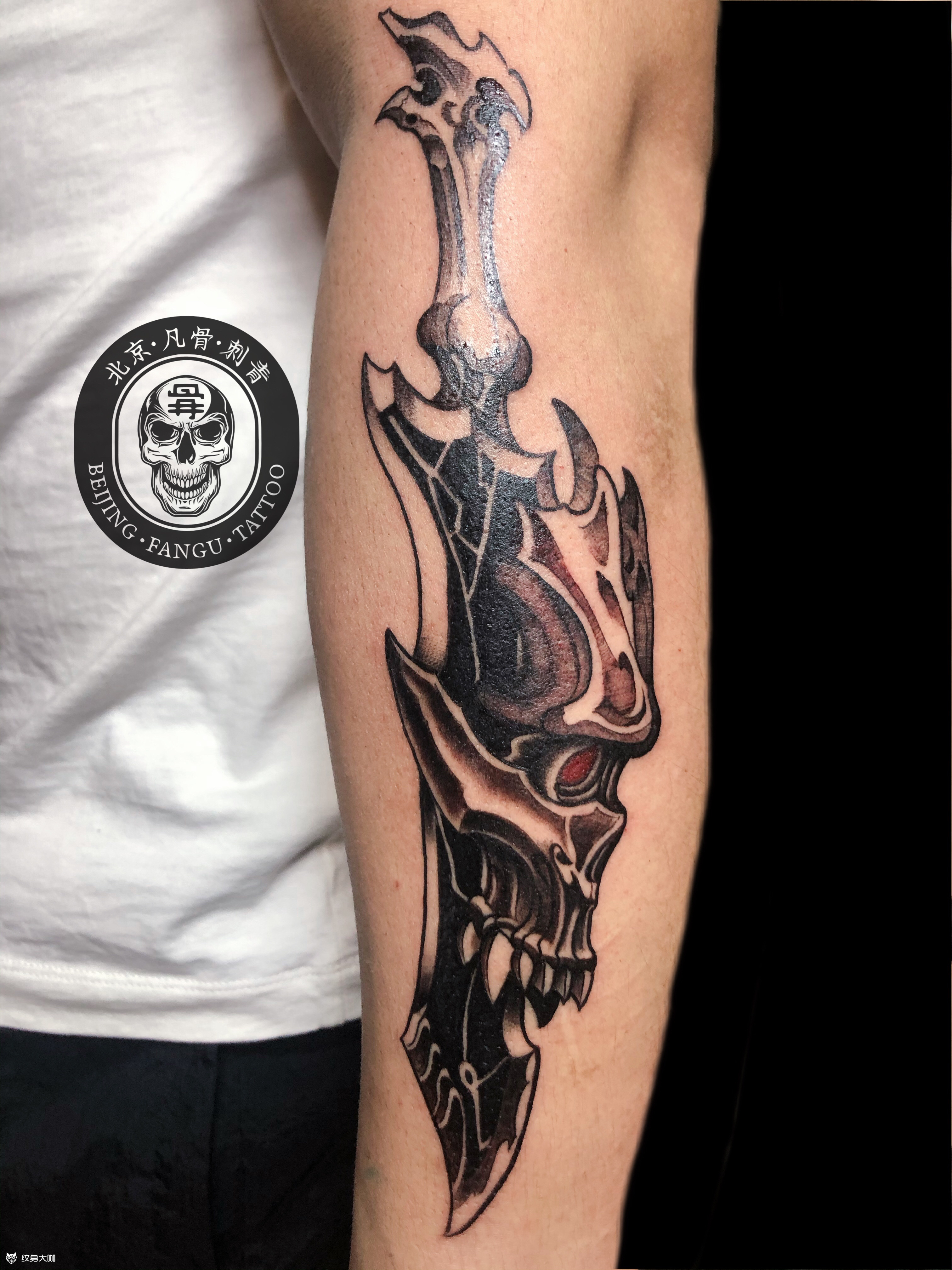 鬼刀_纹身图案手稿图片_李骏的纹身作品集