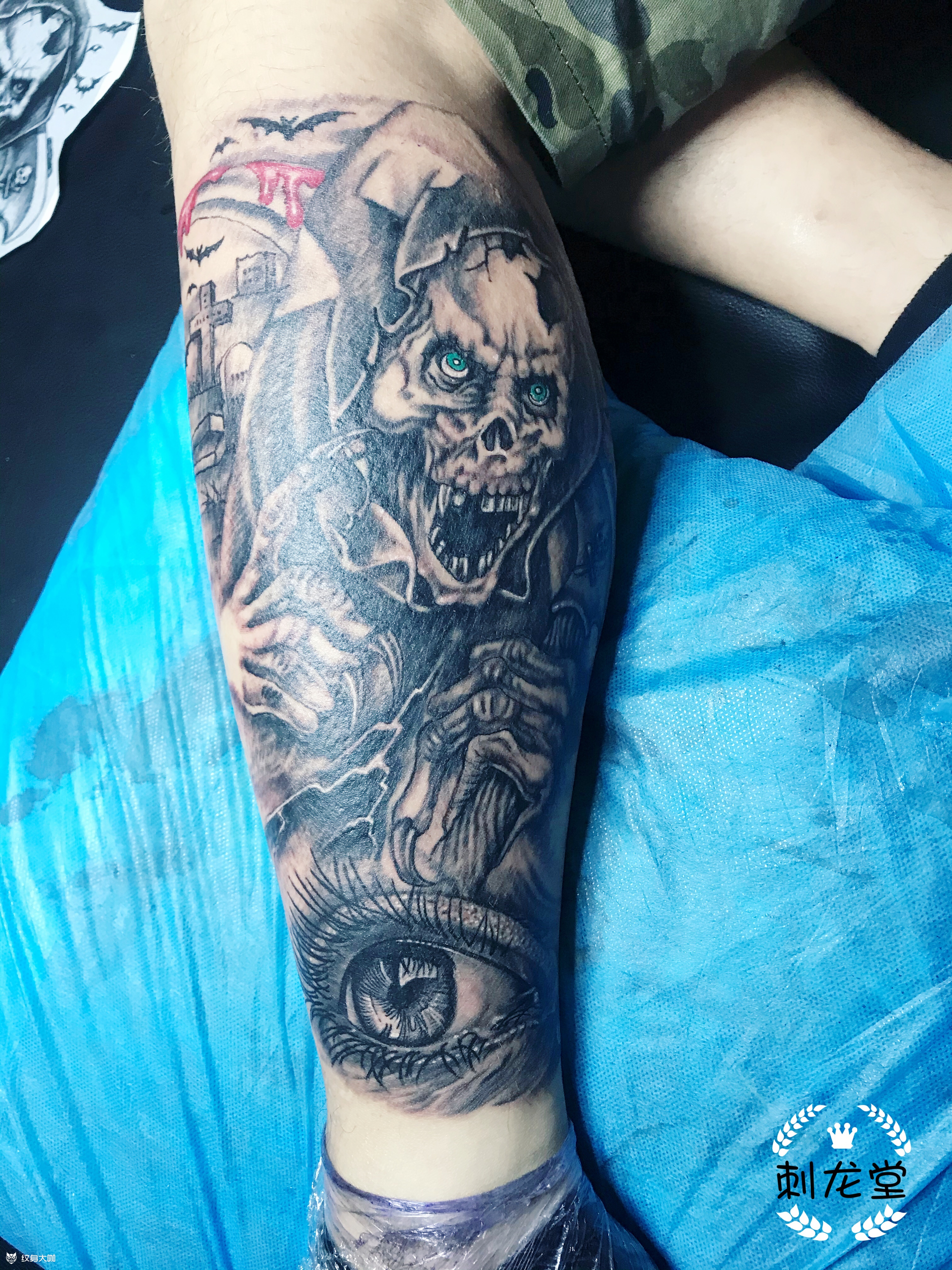 死神_纹身图案手稿图片_陈东海的纹身作品集