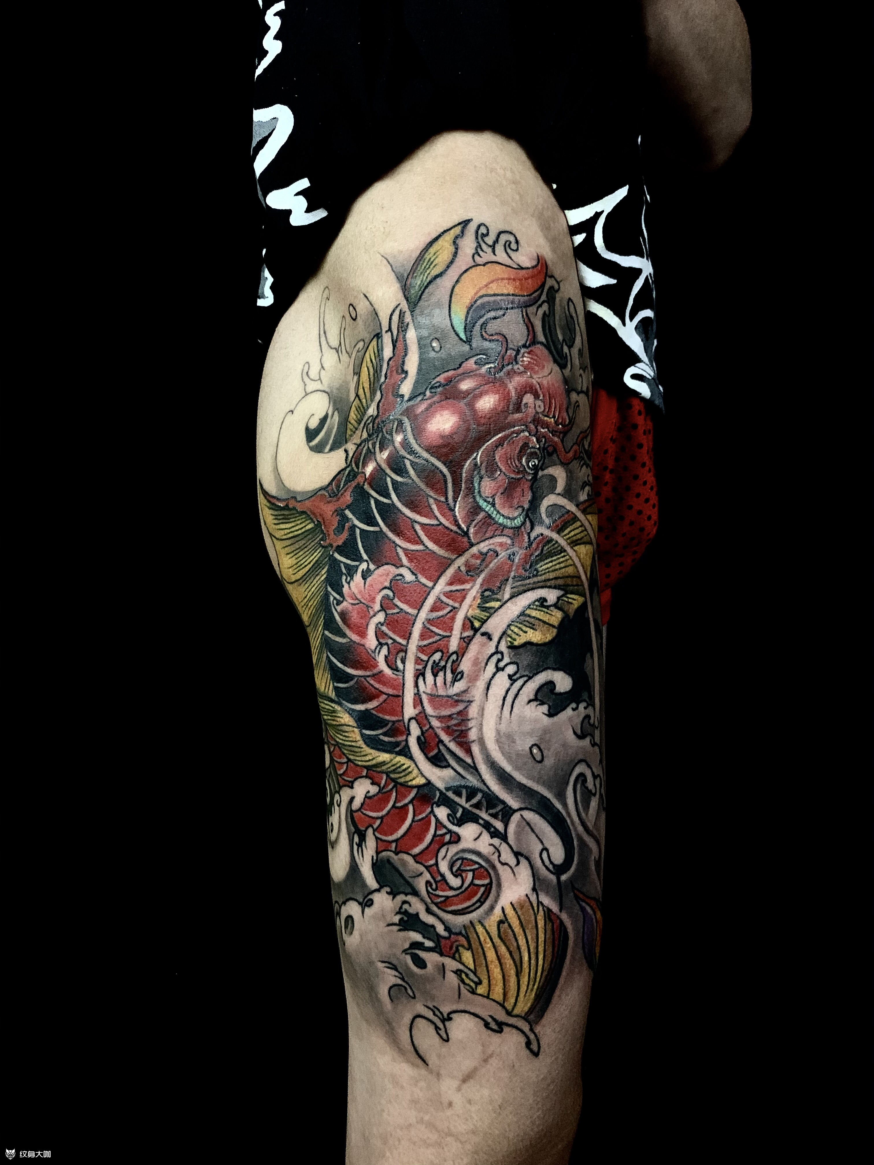 遮盖胎记_纹身图案手稿图片_鲲鹏招大图模特的纹身作品集