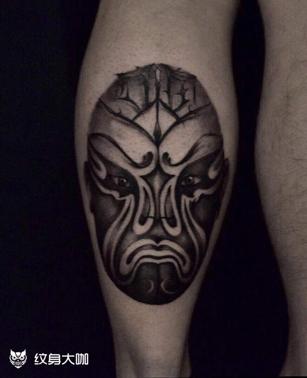 脸谱_纹身图案手稿图片_安歌的纹身作品集