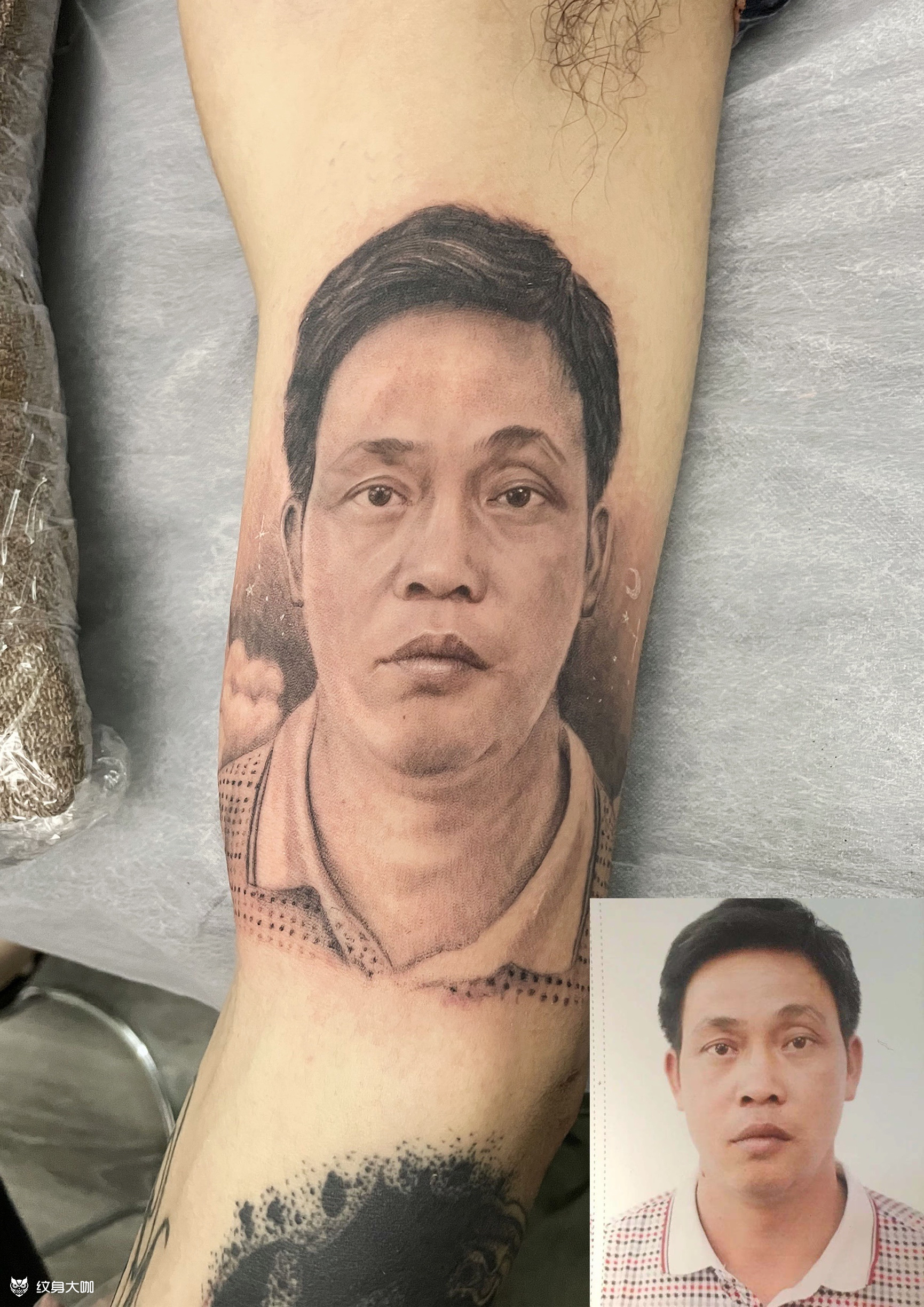 父亲_纹身图案手稿图片_12tattoo的纹身作品集