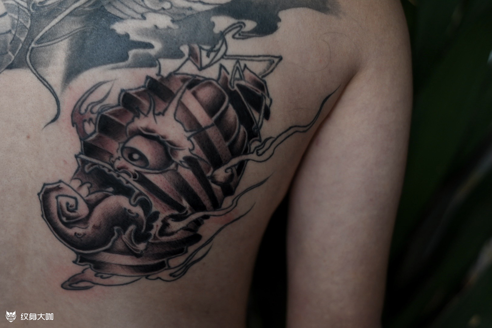 灯笼鬼_纹身图案手稿图片_大宝的纹身作品集