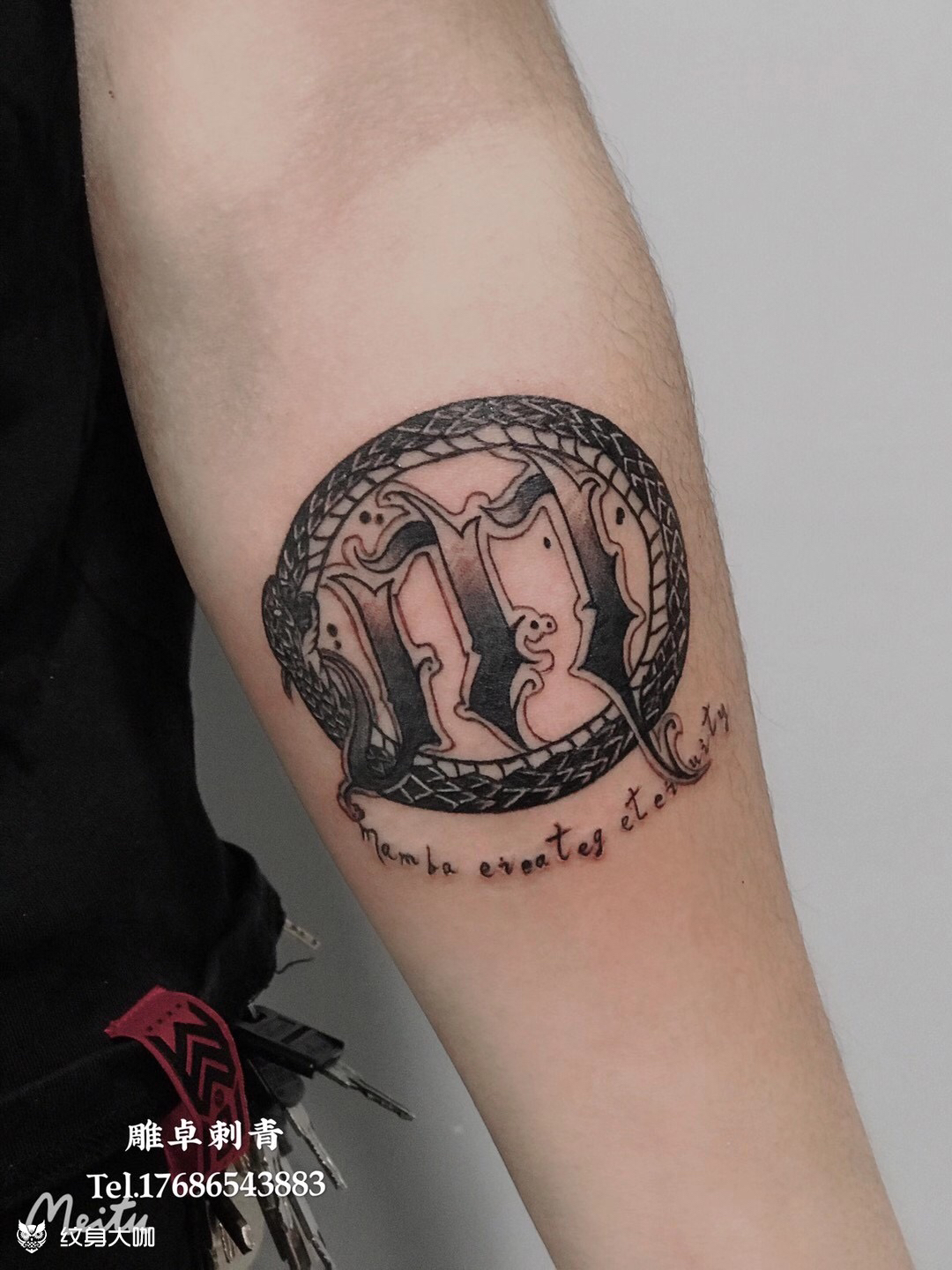 纪念黑曼巴_纹身图案手稿图片_雕卓的纹身作品集
