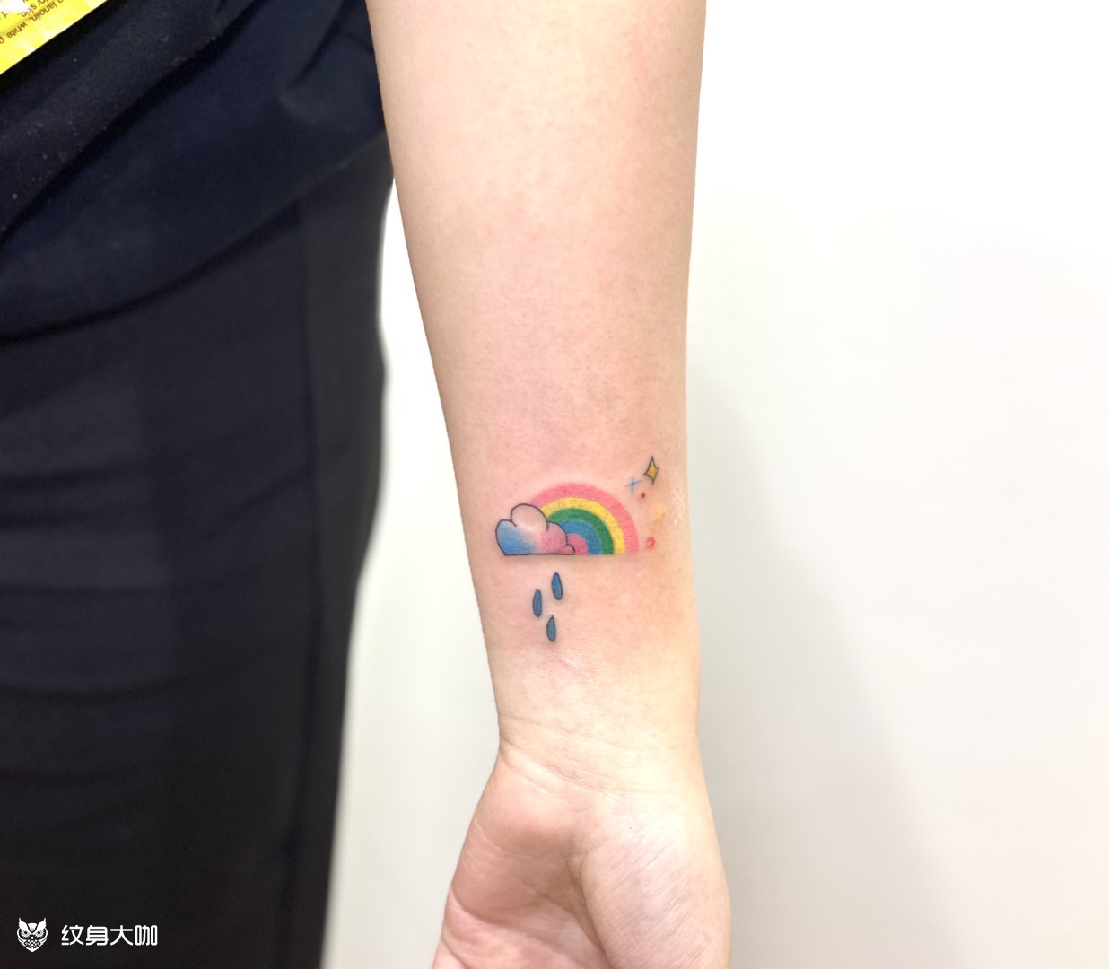 彩虹_纹身图案手稿图片_李默的纹身作品集