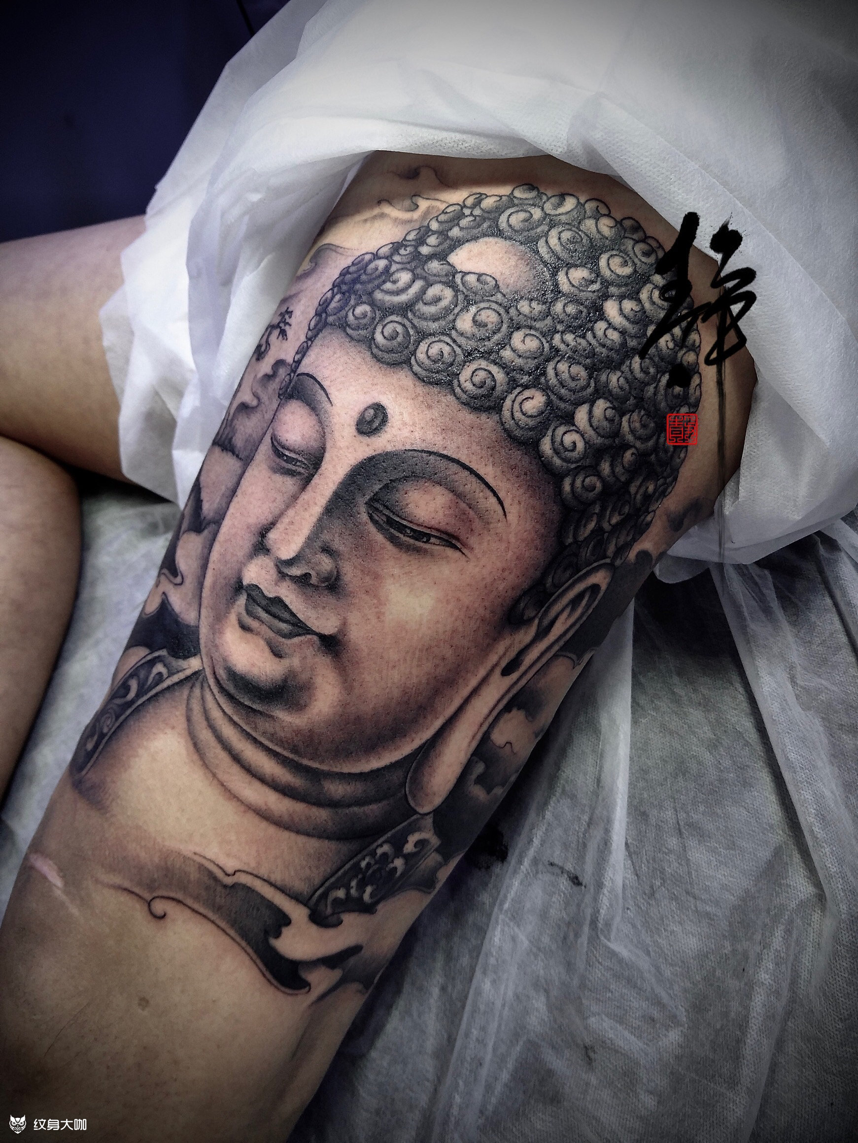 佛_纹身图案手稿图片_就是那个静静啊的纹身作品集