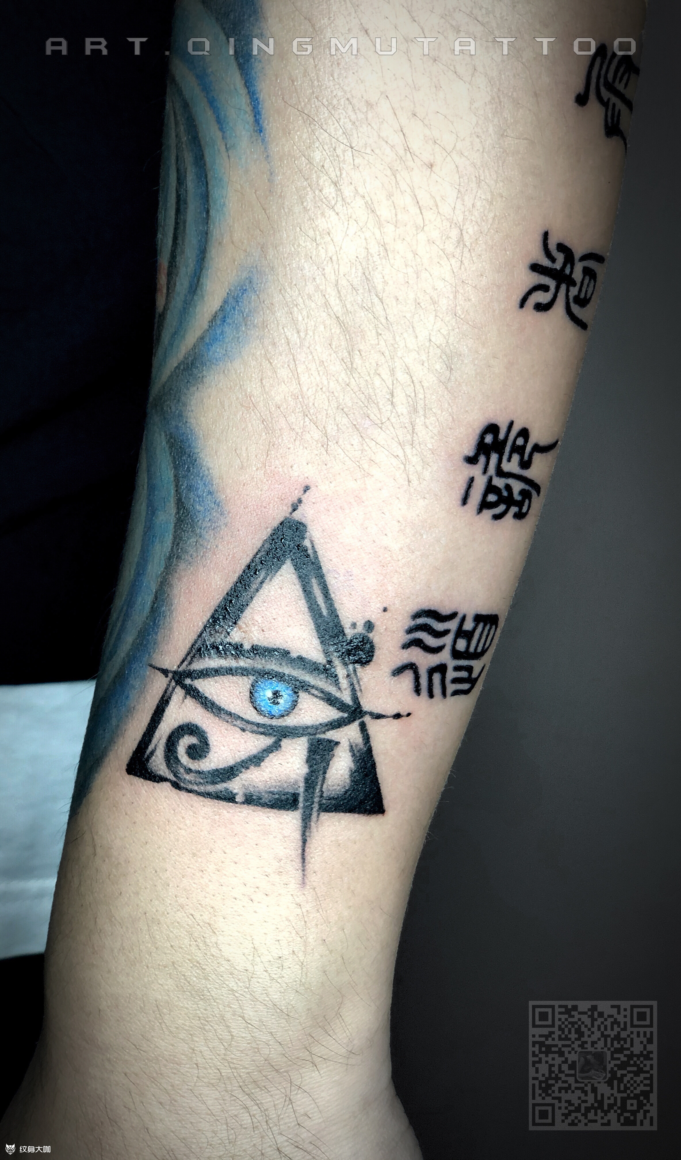 荷鲁斯之眼_纹身图案手稿图片_青木.小瑜的纹身作品集