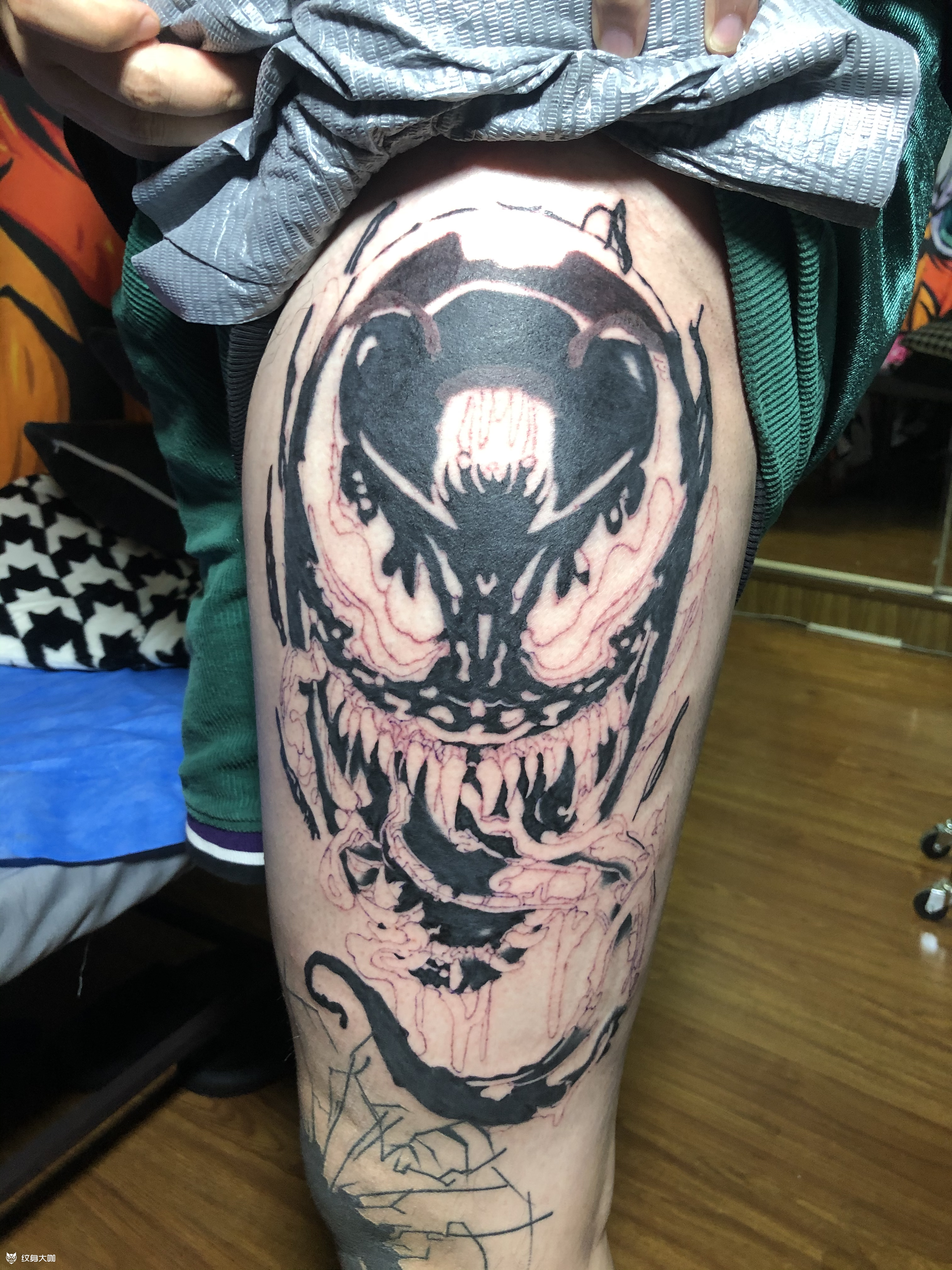 毒液_纹身图案手稿图片_ 钟的纹身作品集