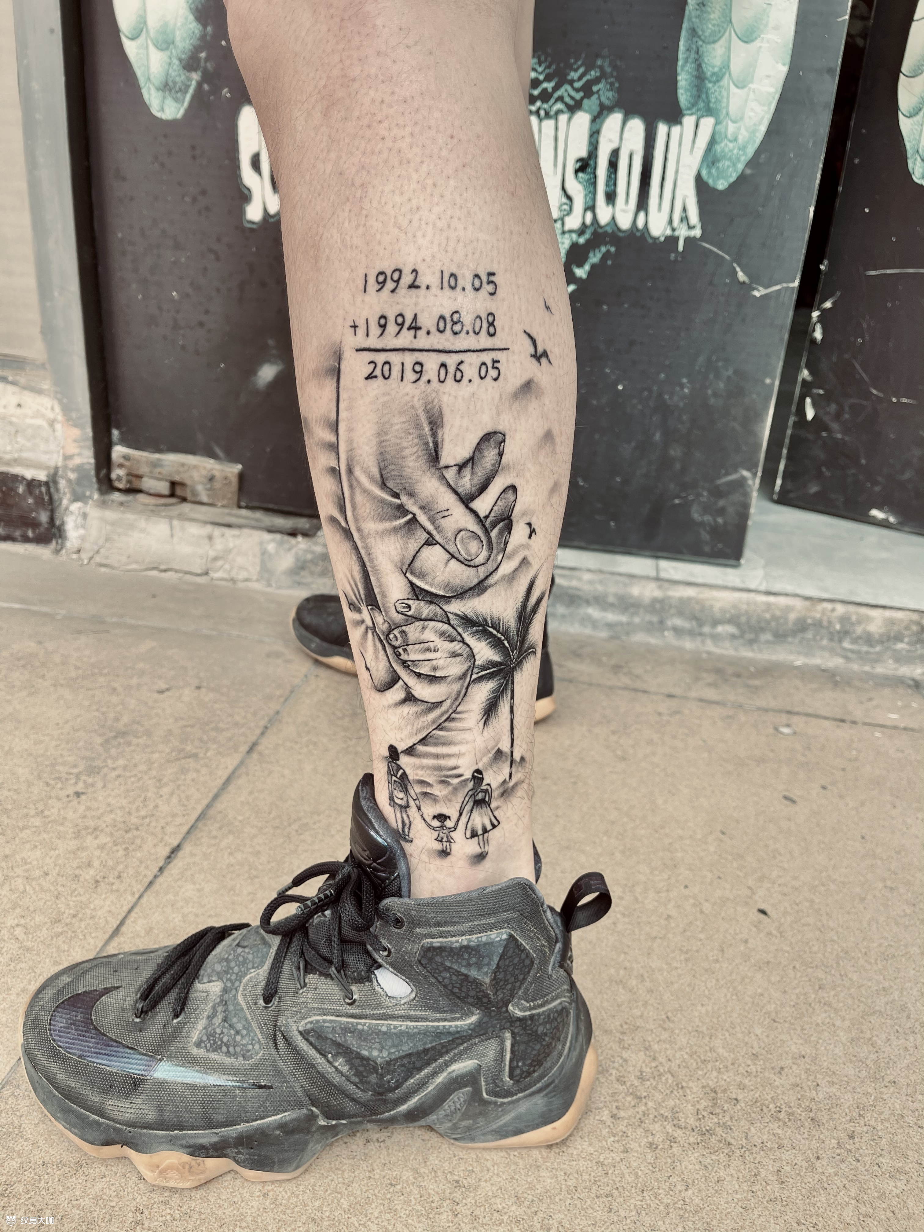 父爱如山_纹身图案手稿图片_高胡玲的纹身作品集