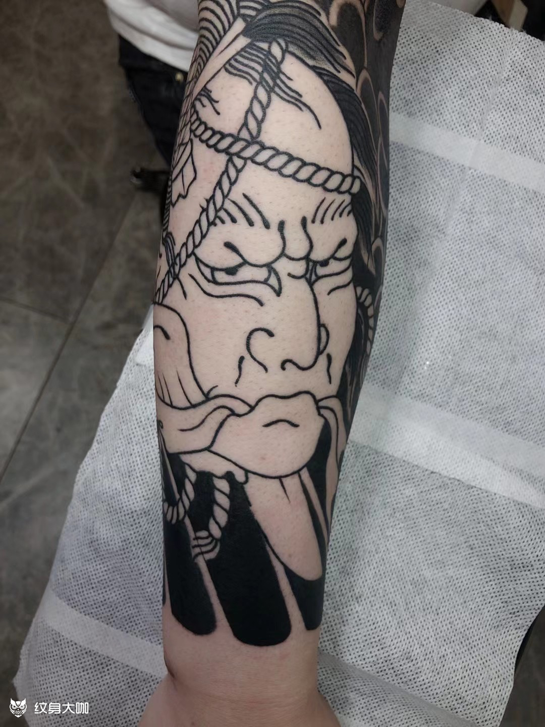 生首_纹身图案手稿图片_衡水山水的纹身作品集