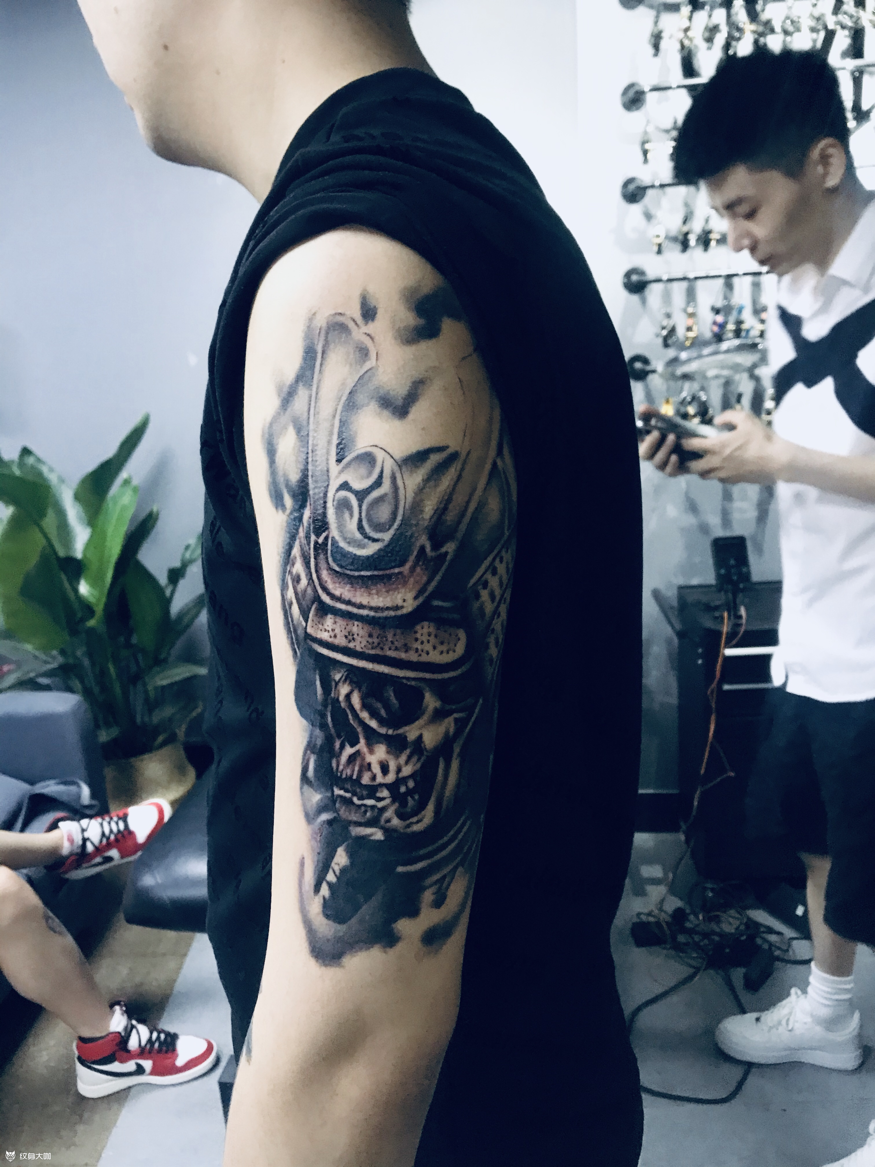 鬼武士_纹身图案手稿图片_tatto陶的纹身作品集