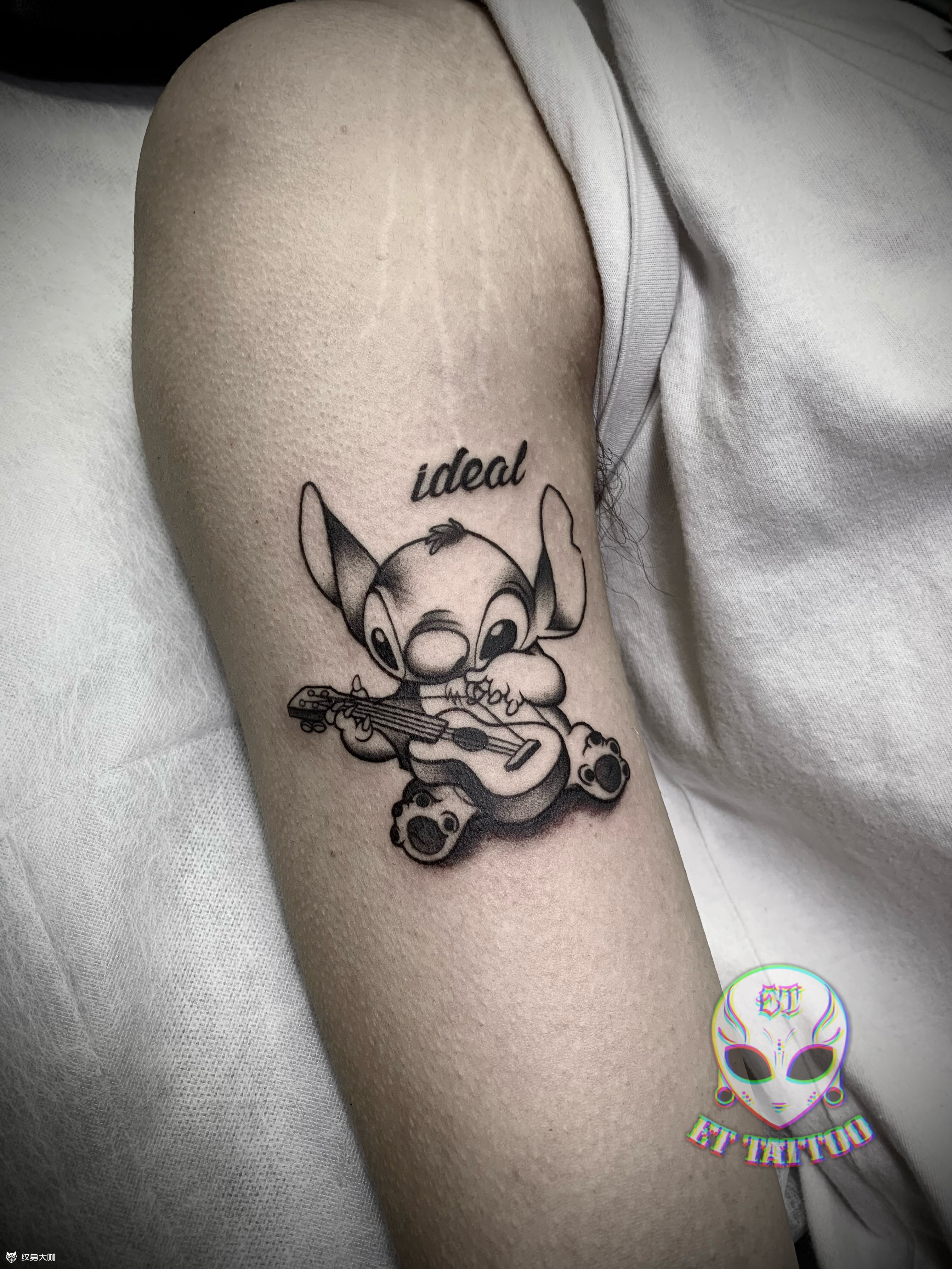 超可爱史迪仔_纹身图案手稿图片_et tattoo的纹身作品集