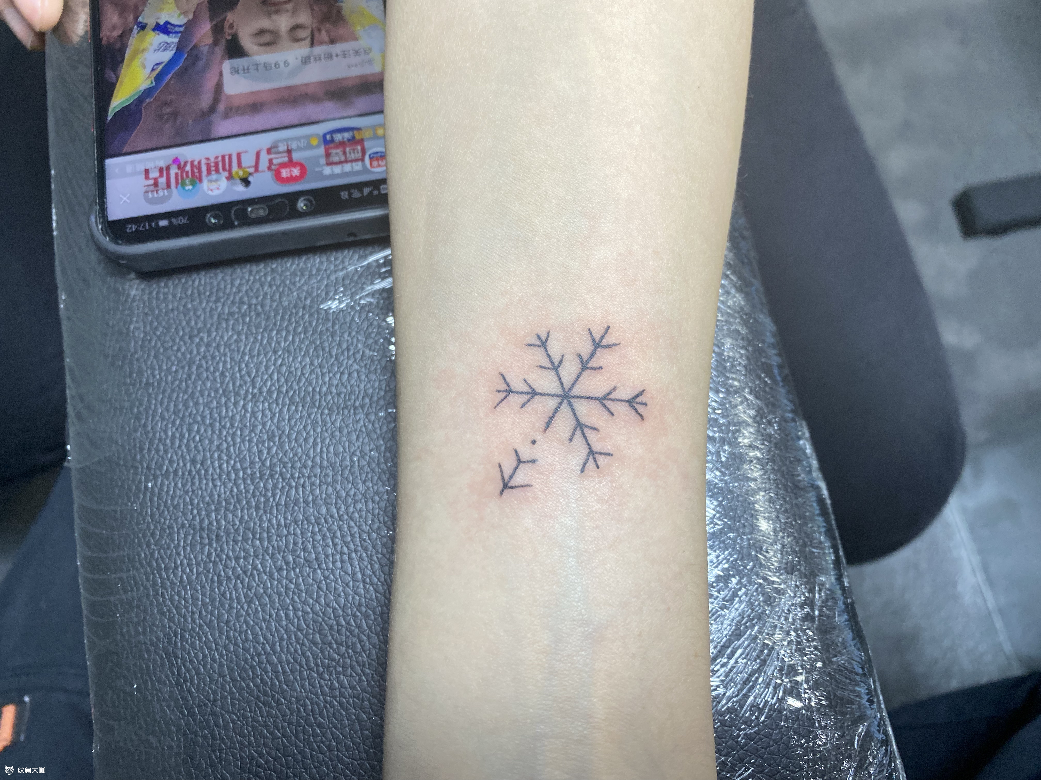 雪花_纹身图案手稿图片_仙浪tattoo的纹身作品集