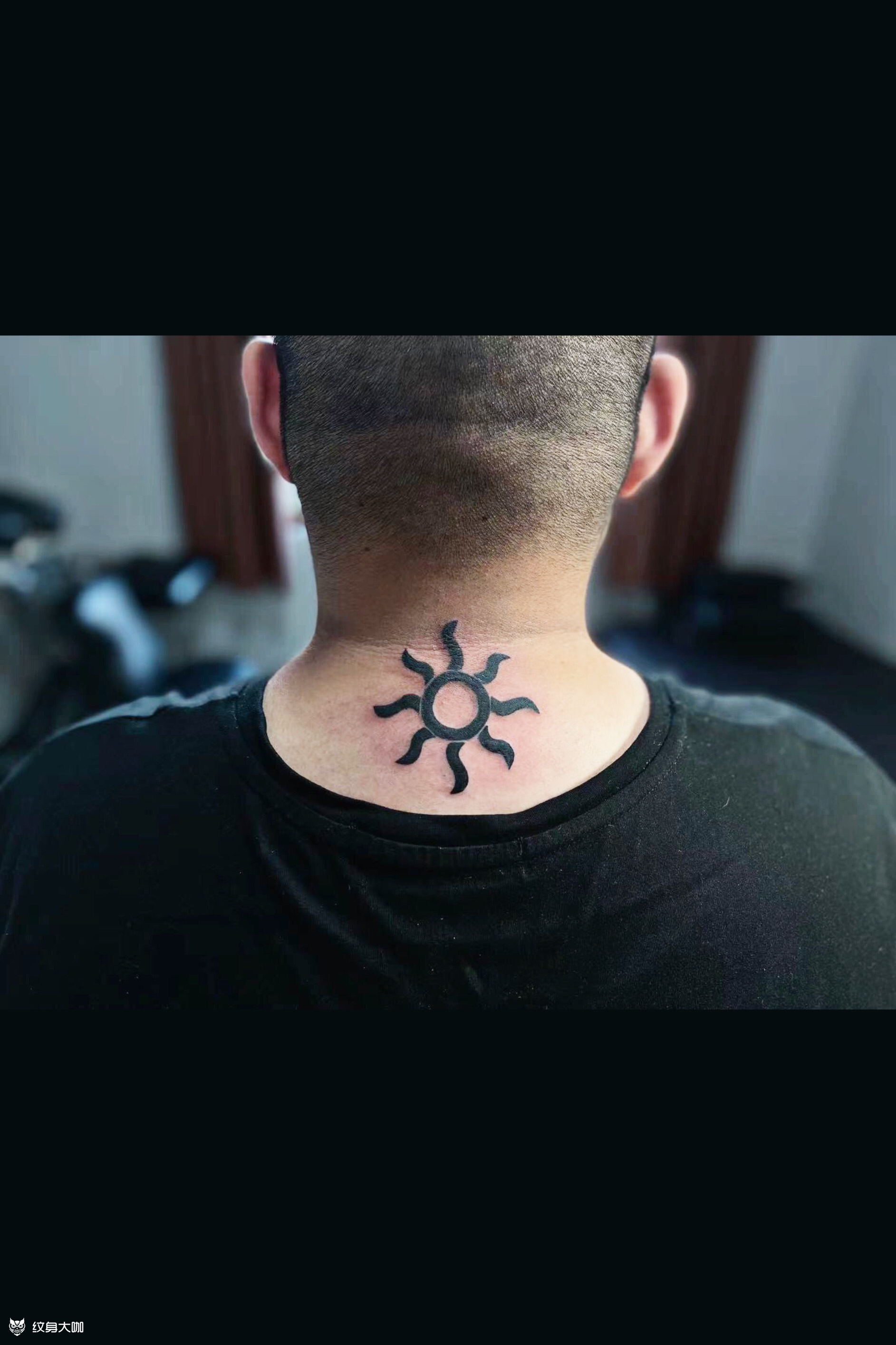 颈后图腾_纹身图案手稿图片_阿迪的纹身作品集
