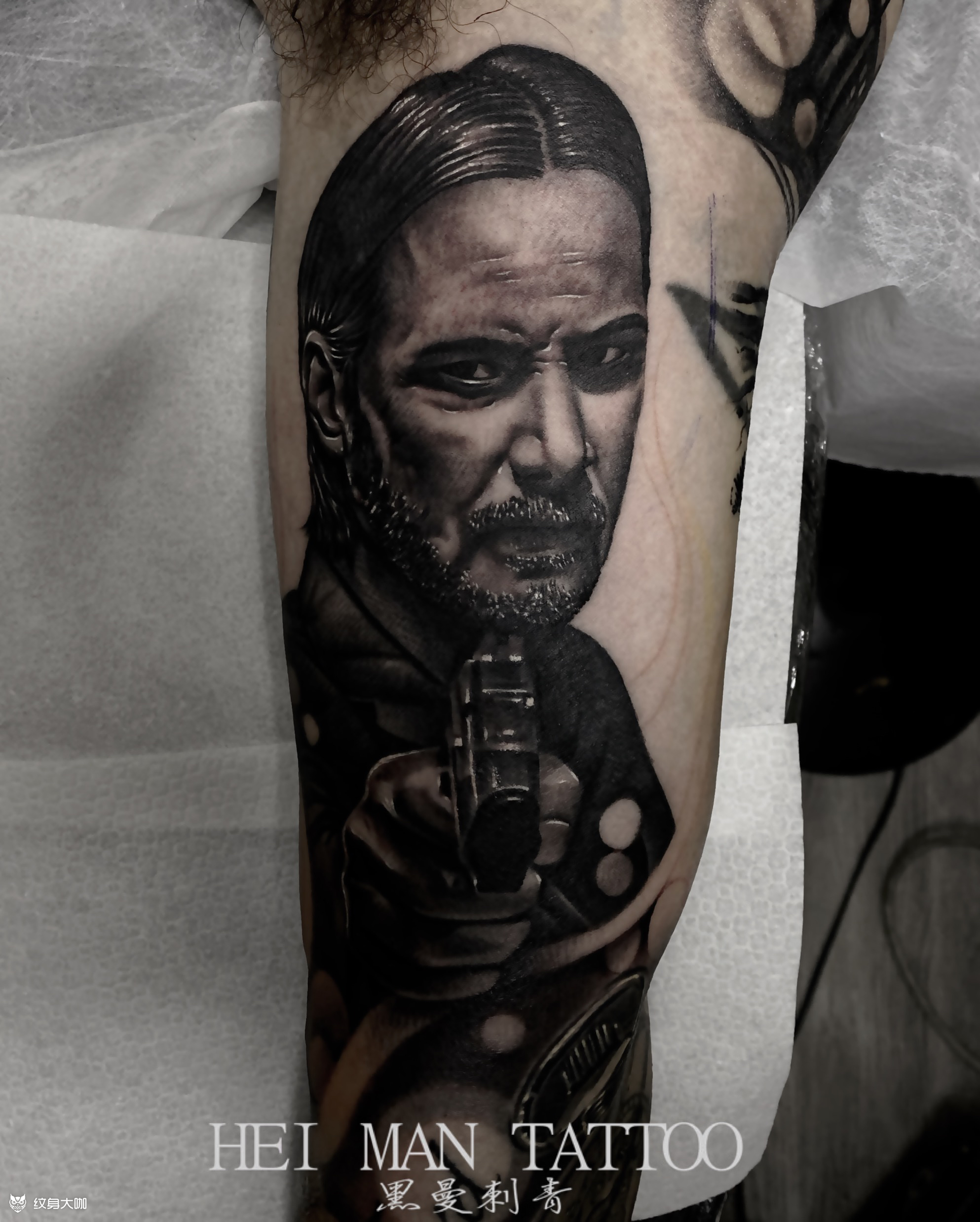 【疾速追杀】约翰·威客_纹身图案手稿图片_广州黑曼的纹身作品集