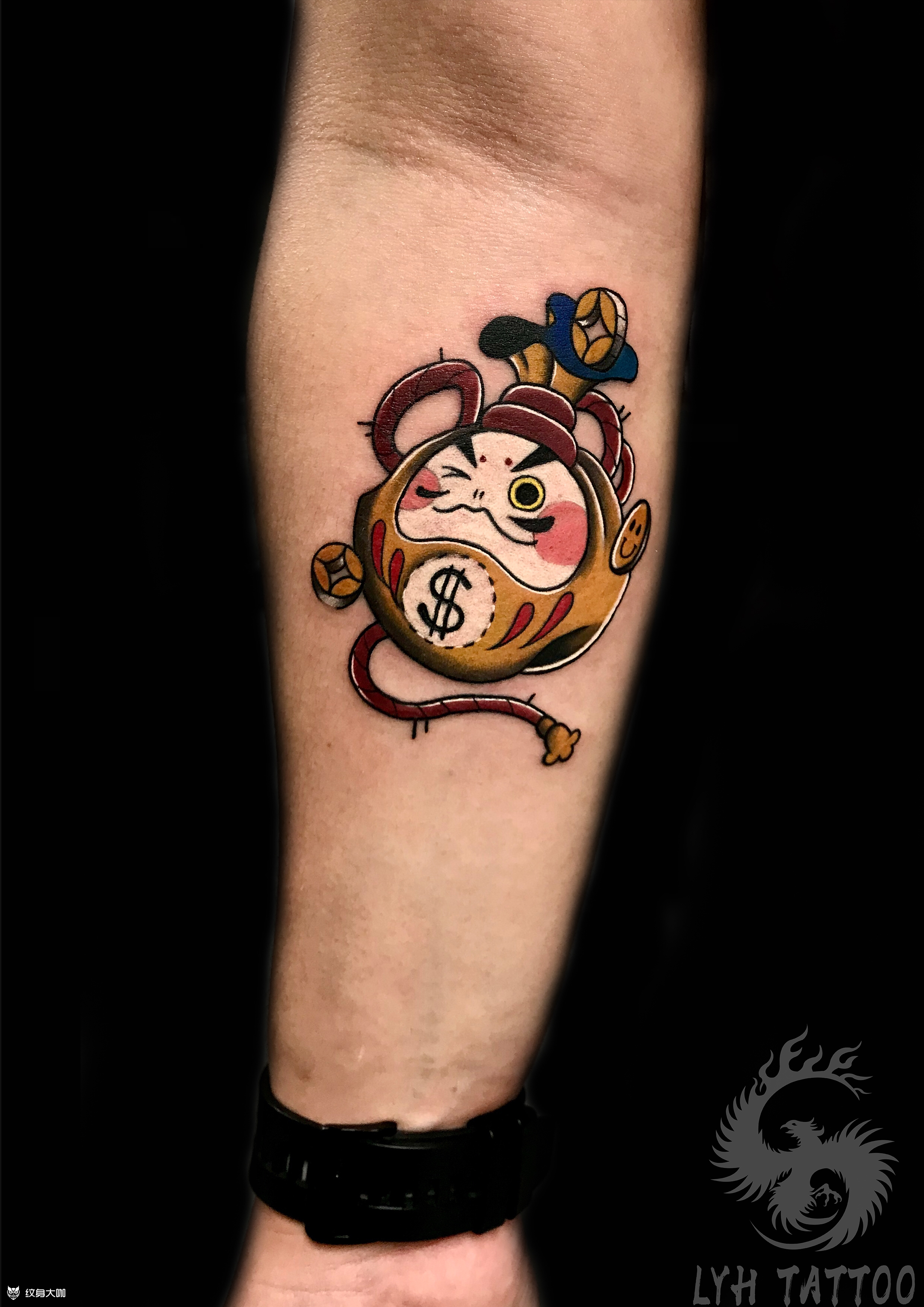 钱袋_纹身图案手稿图片_阿为的纹身作品集