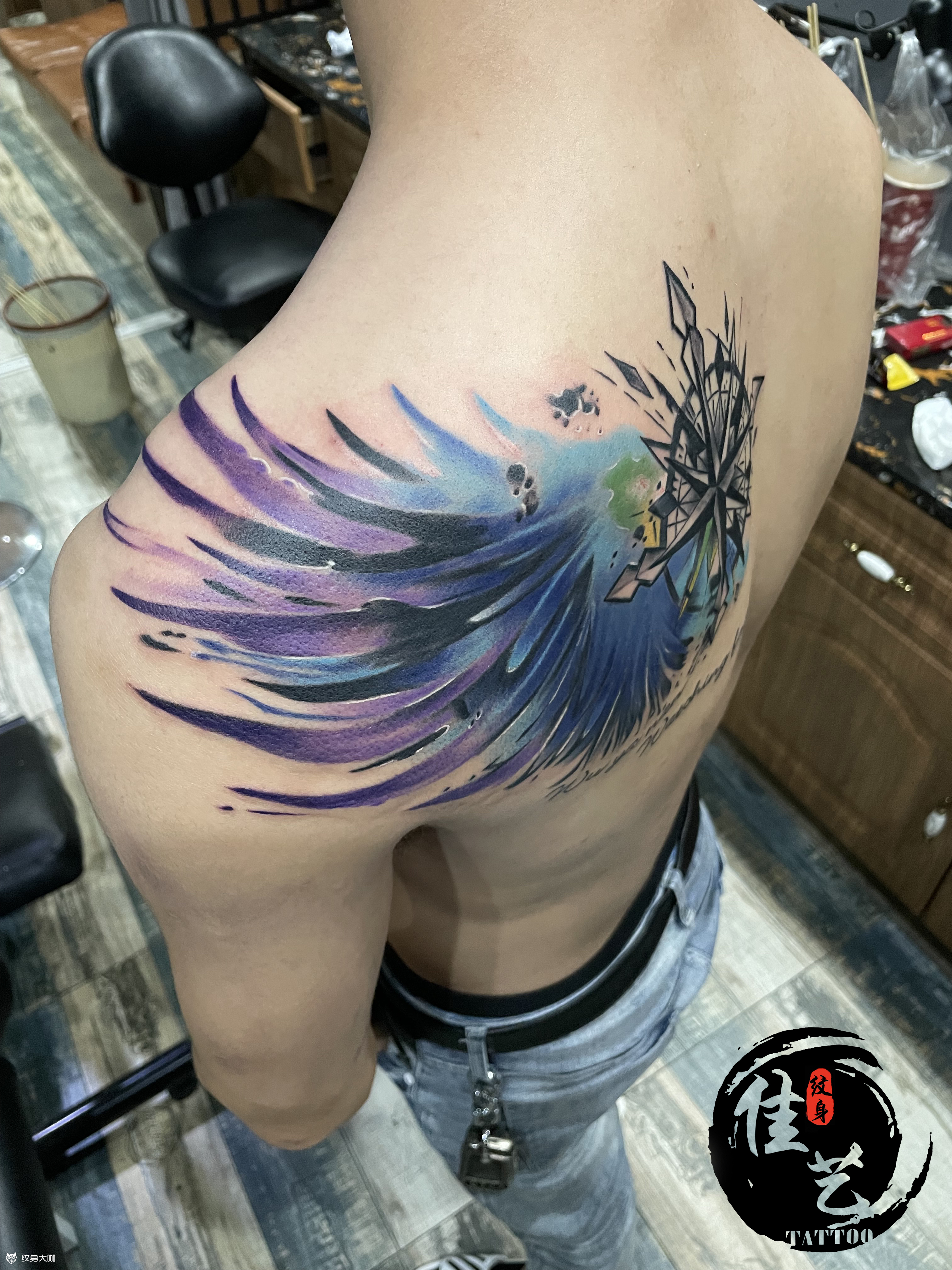 泼墨翅膀_纹身吧社区 - 纹身大咖